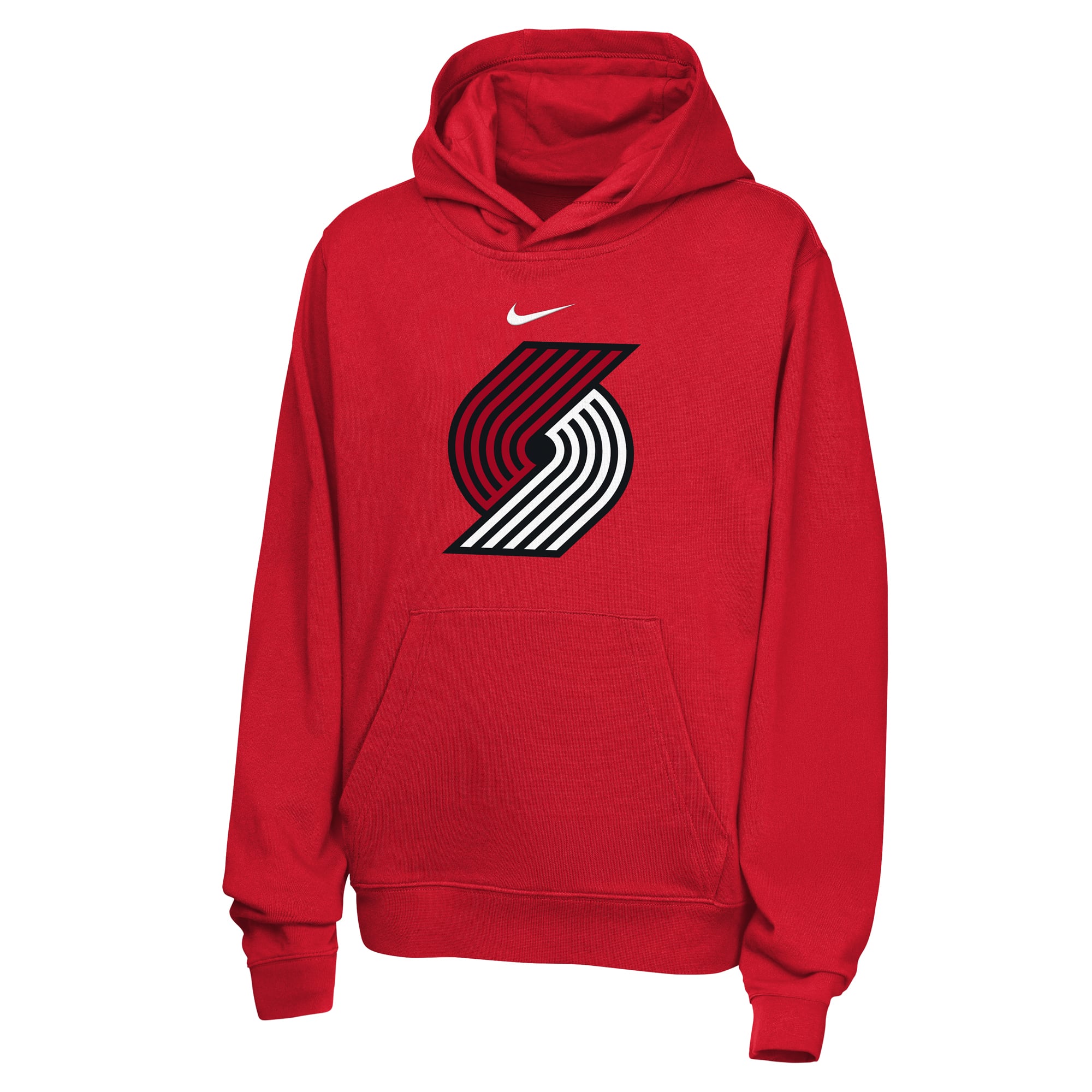 Sweat à capuche Nike rouge Portland Trail Blazers Essential Logo Club pour enfant