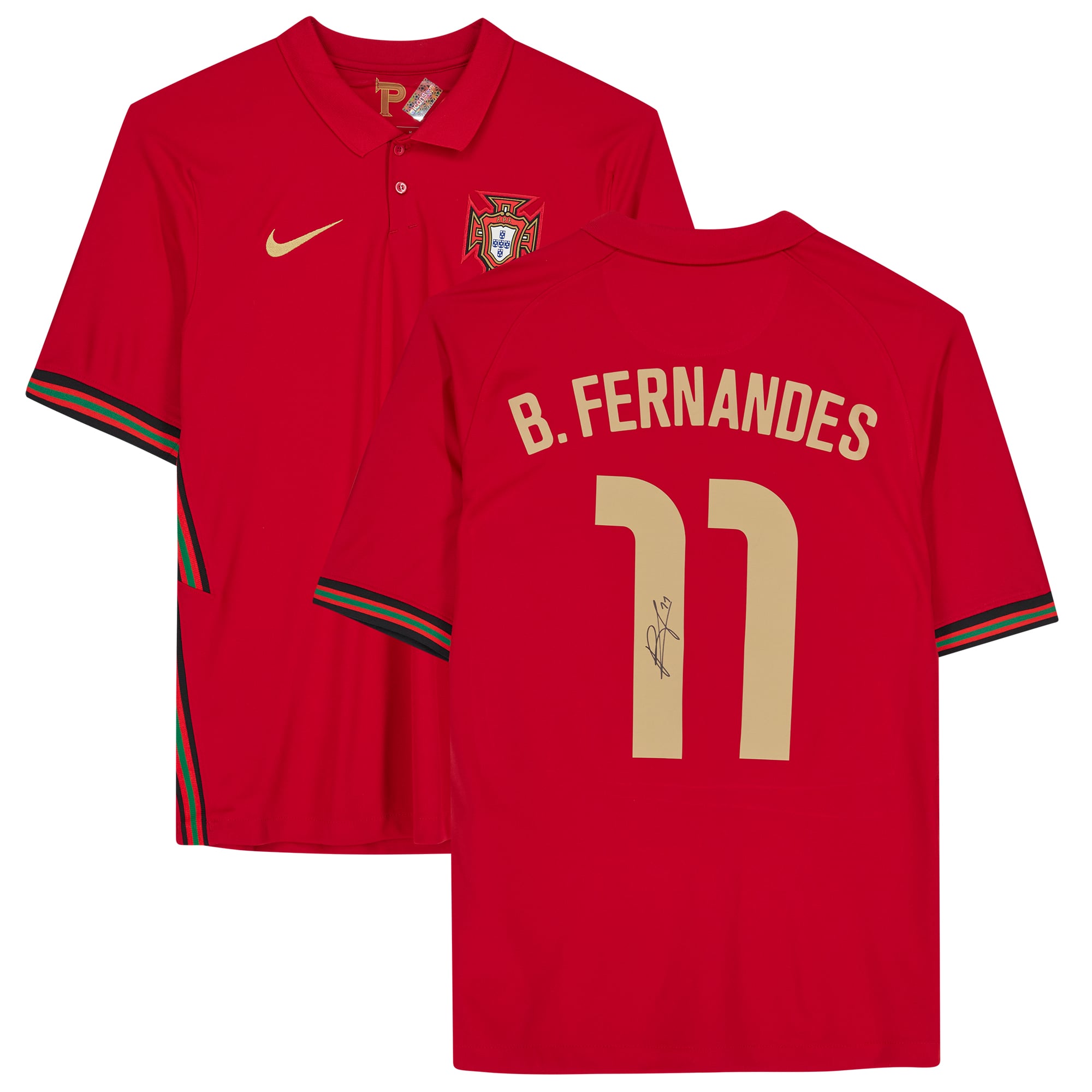 NIKE 2020-21 ポルトガル代表 ブルーノフェルナンデス オフィシャル