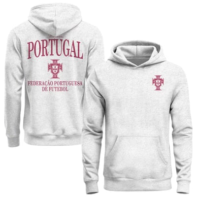 Portugal National Team 1863FC Legacy Arched Wordmark Hoodie - Ash