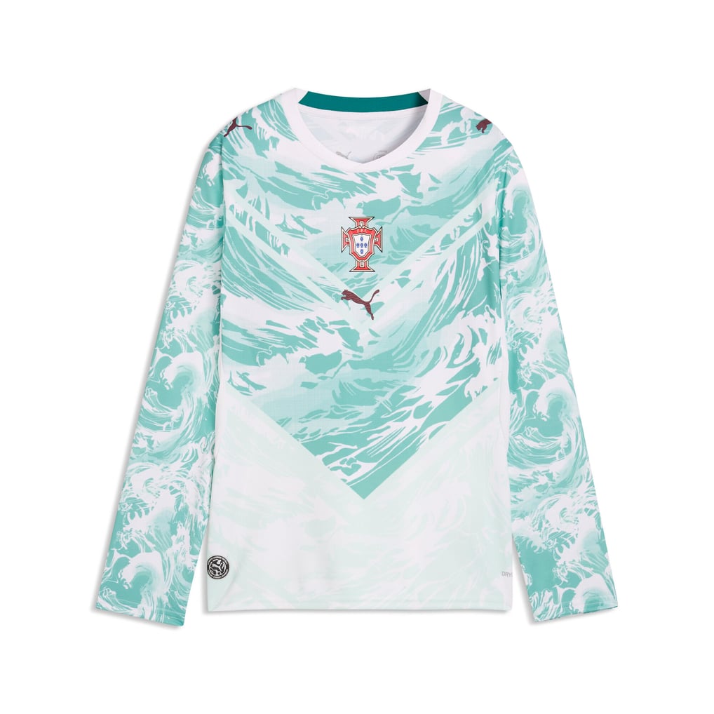 ポルトガル代表 PUMA アウェイシャツ 2026 - 長袖 - キッズ Puma ポルトガル代表 Vネックシャツ