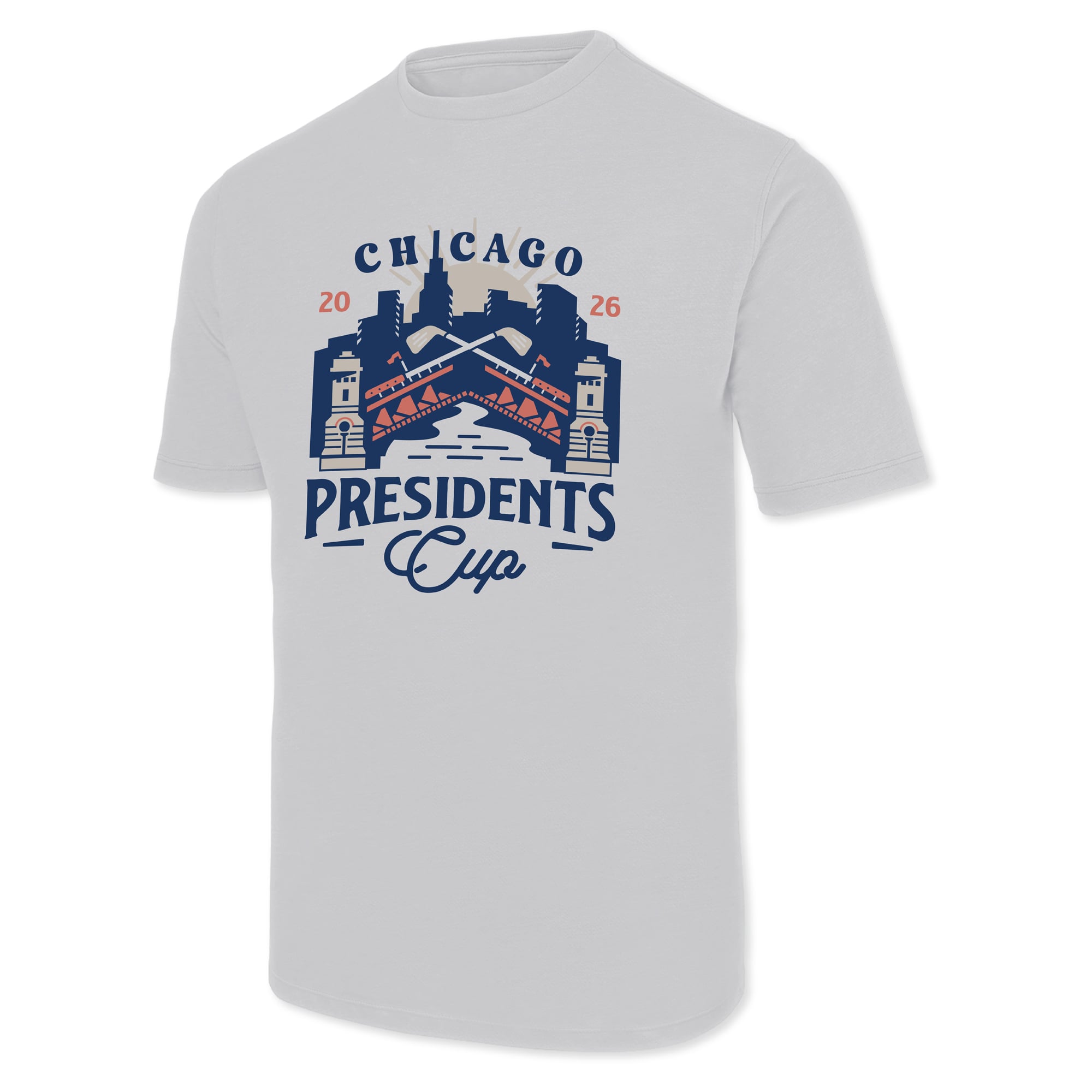 T-shirt homme Ahead White 2026 Presidents Cup Chicago Luke Tri-Blend