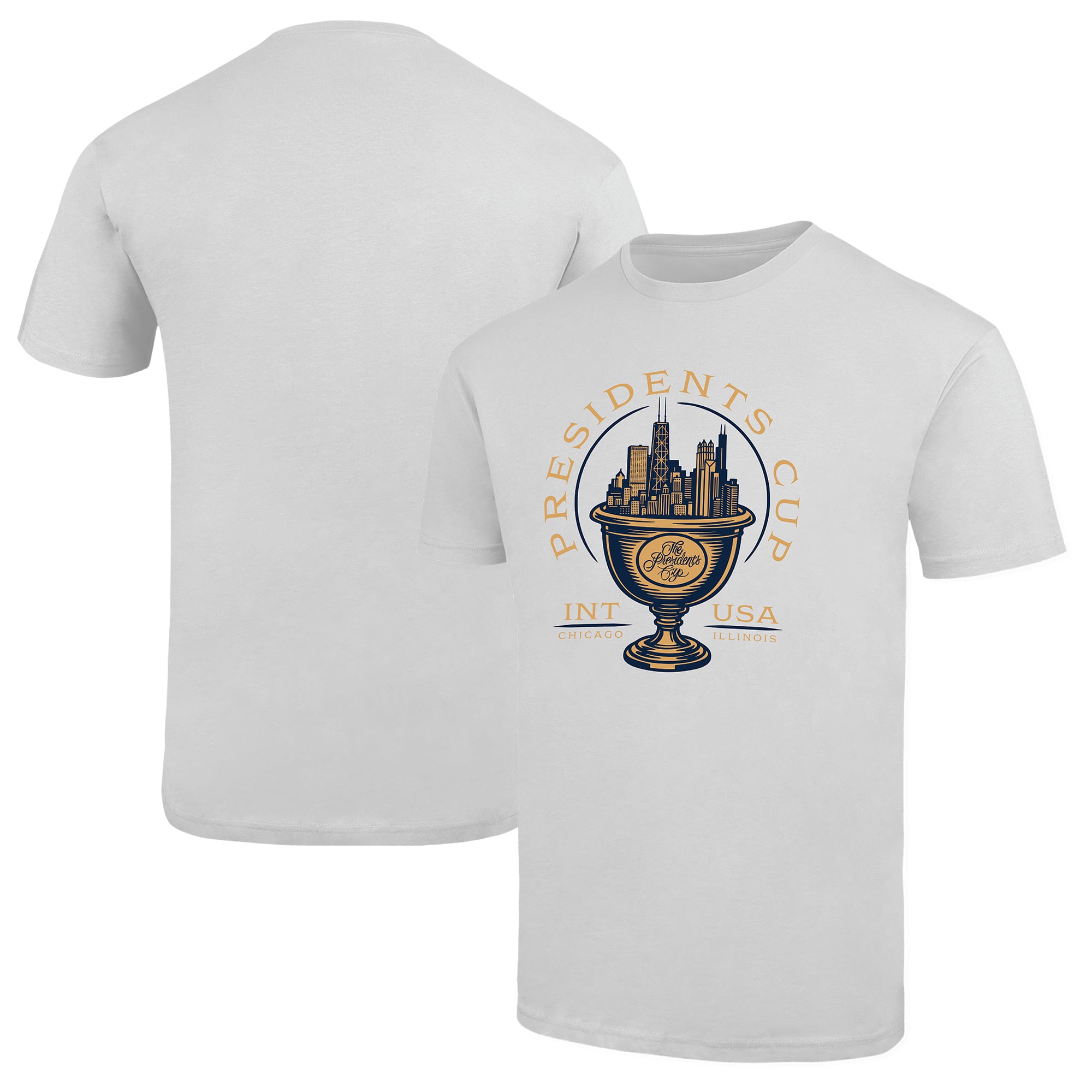 T-shirt Liam blanc Ahead pour homme, trophée de la Coupe du Président 2026