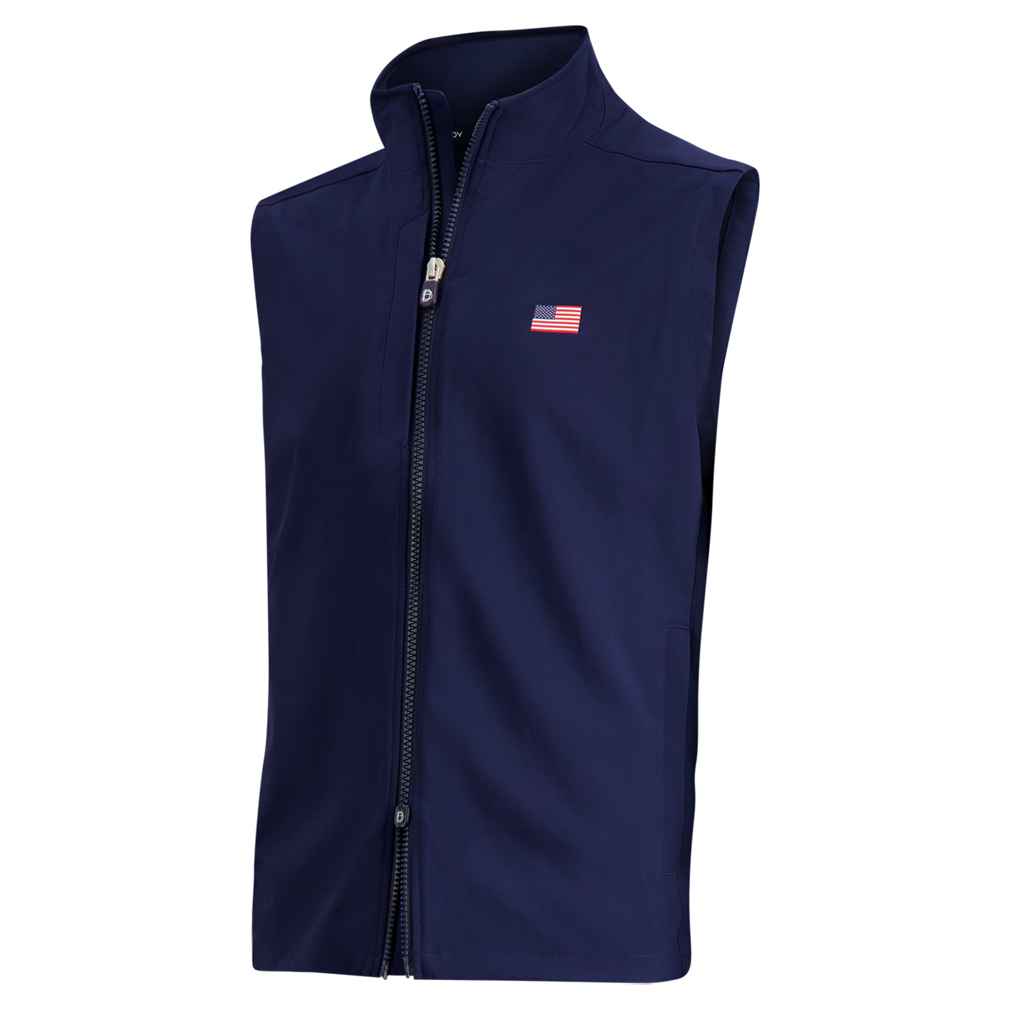 Gilet zippé B. Draddy Navy pour homme, modèle US Team 2026 Presidents Cup, idéal au quotidien