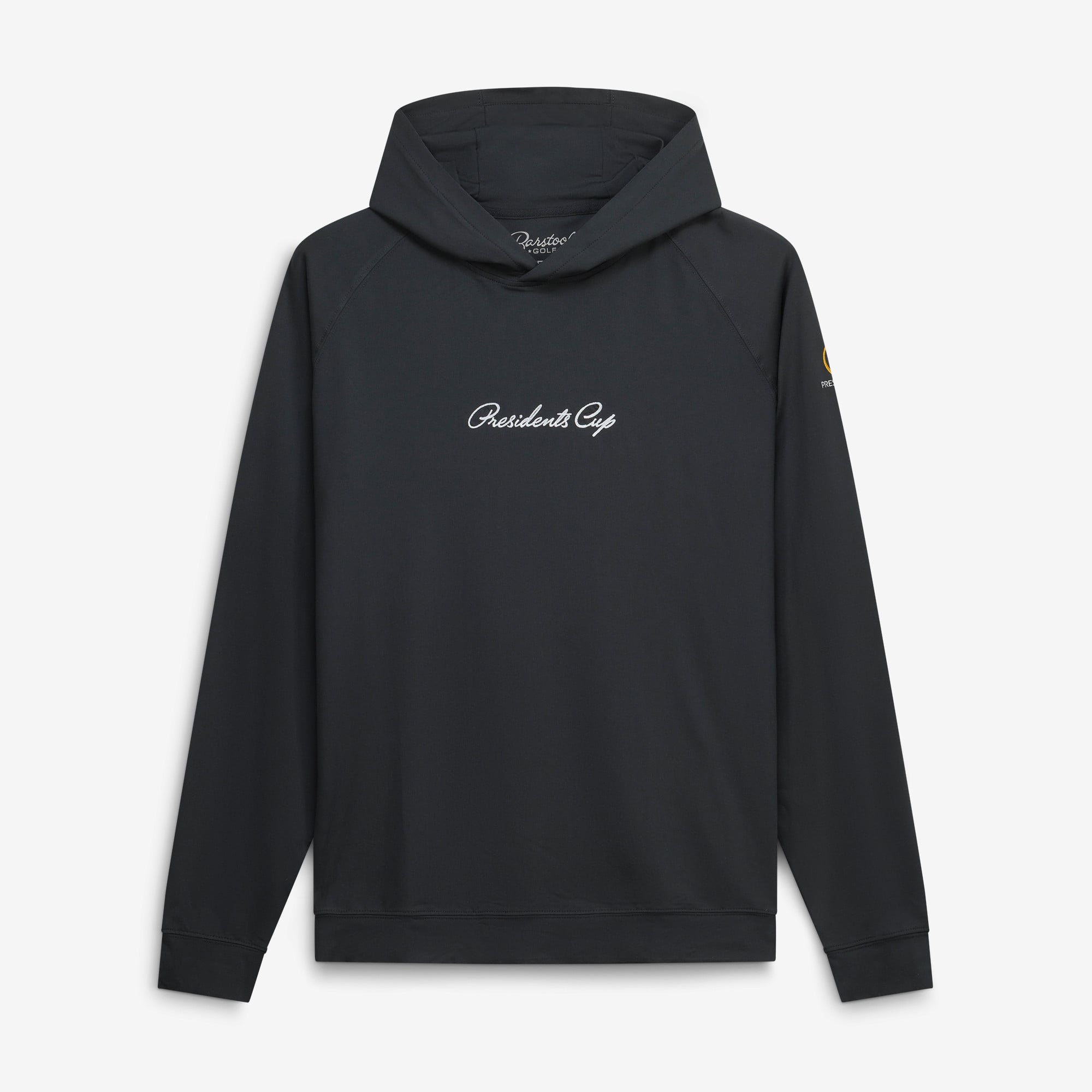 Men's Barstool Golf Black 2026 Presidents Cup Lightweight Raglan Hoodie