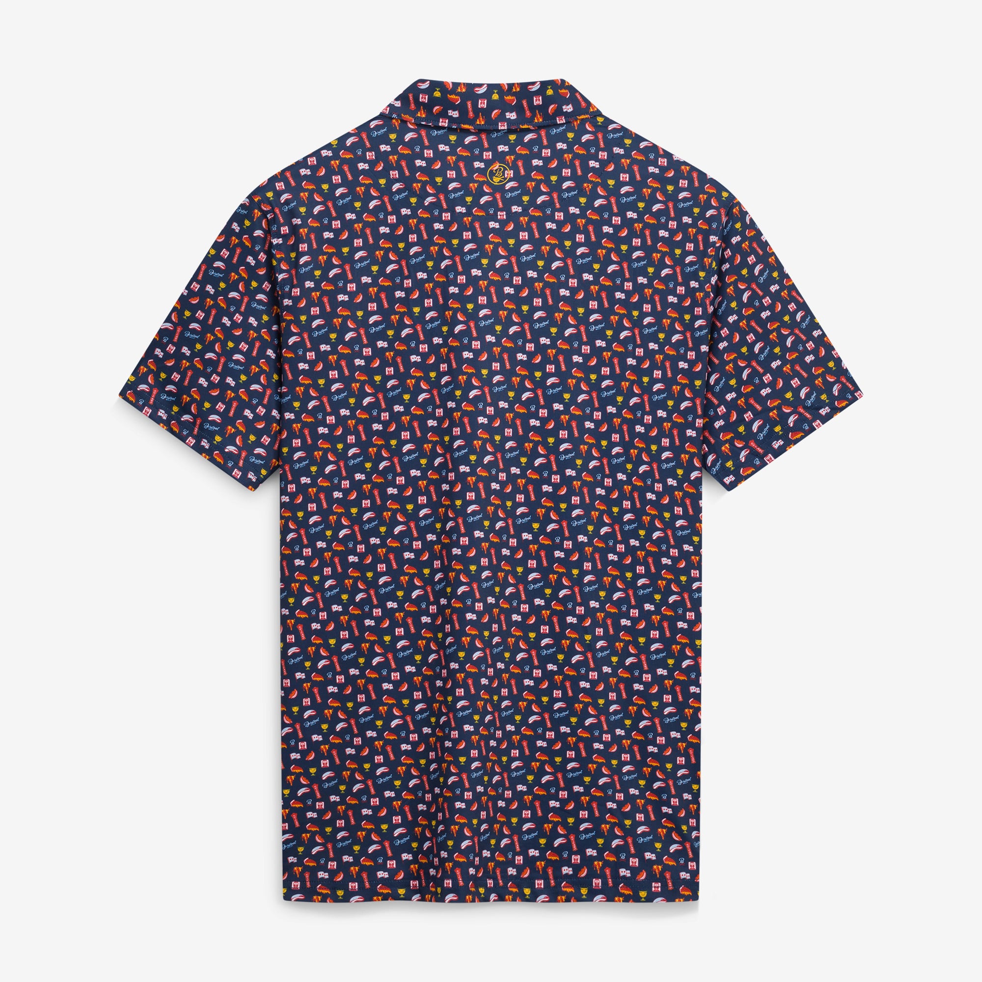Men's Barstool Golf Navy 2026 Presidents Cup Chicago Printed Polo