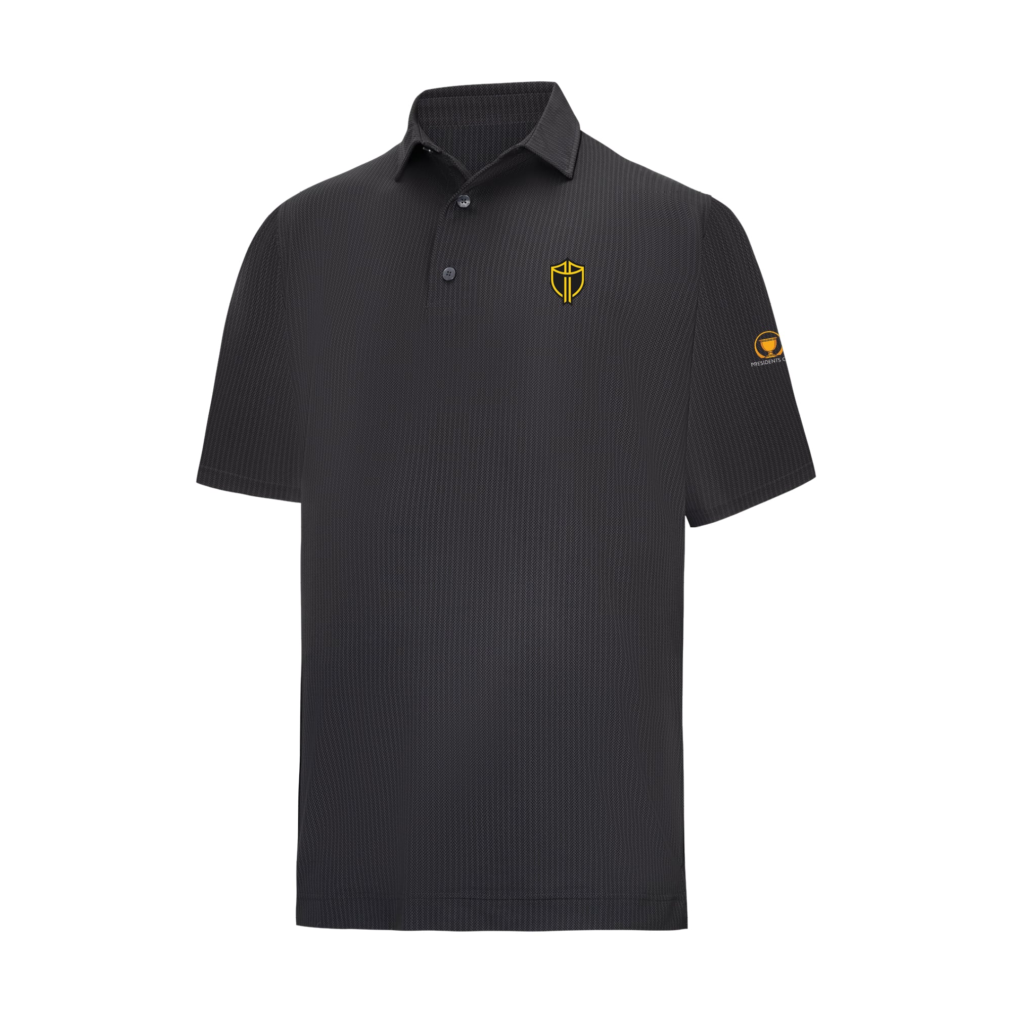 Men's FootJoy Black Presidents Cup ProDry Tee Time Lisle Polo