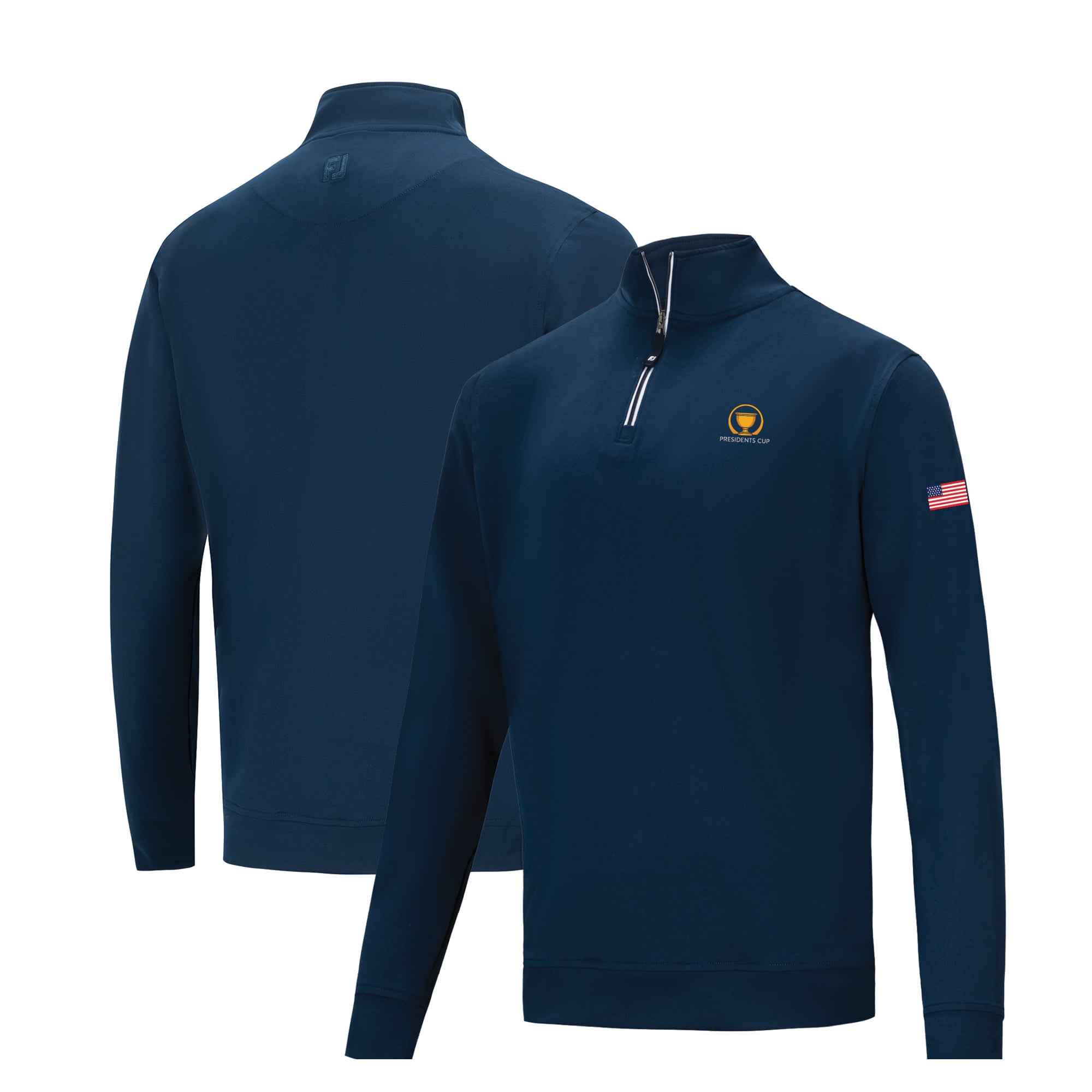 Men's FootJoy Navy Presidents Cup Team USA Approach ProDry Quarter-Zip Pullover