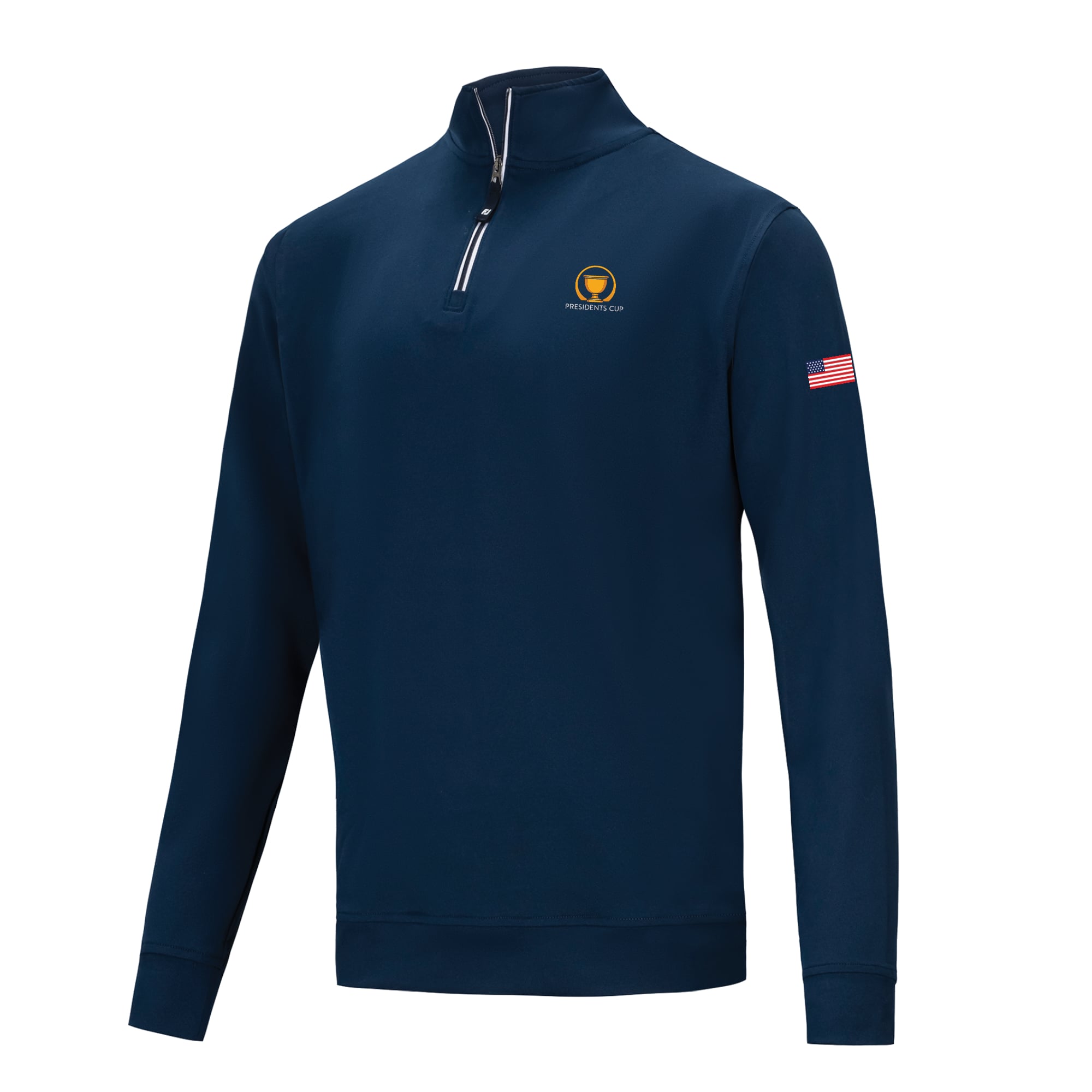 Men's FootJoy Navy Presidents Cup Team USA Approach ProDry Quarter-Zip Pullover