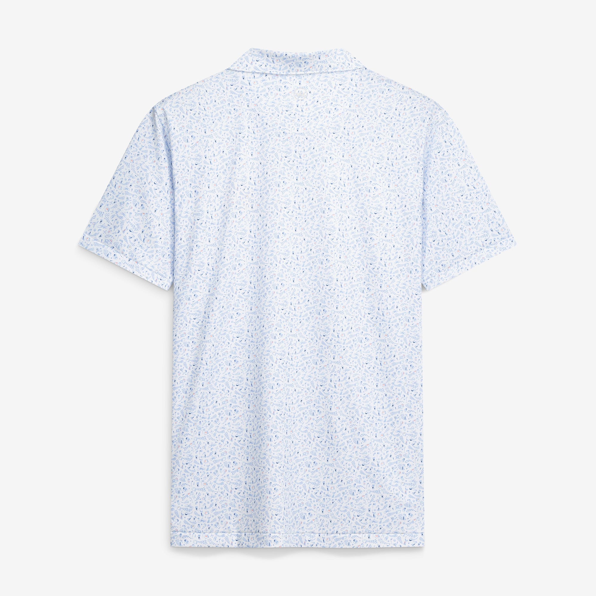 Polo de performance Peter Millar blanc Presidents Cup Nice Shot pour homme