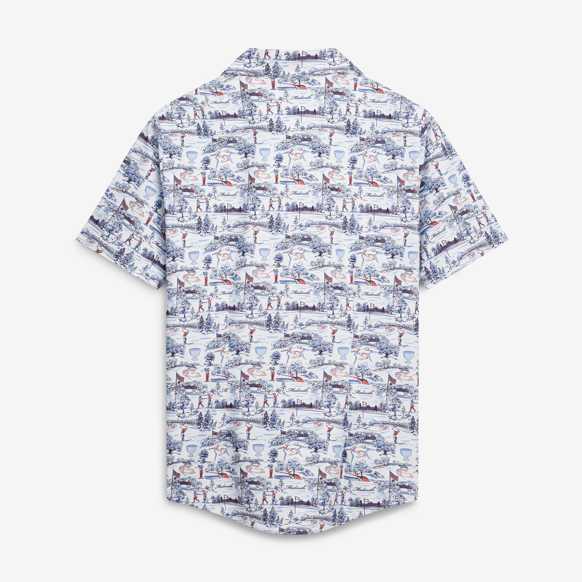 Men's Smith & Quinn White 2026 Presidents Cup Medinah Toile Boatyard Button-Down T-Shirt