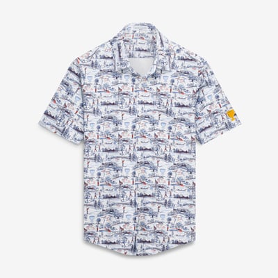 Smith & Quinn 2026 Presidents Cup Medinah Toile Boatyard Button-Down T-Shirt - White