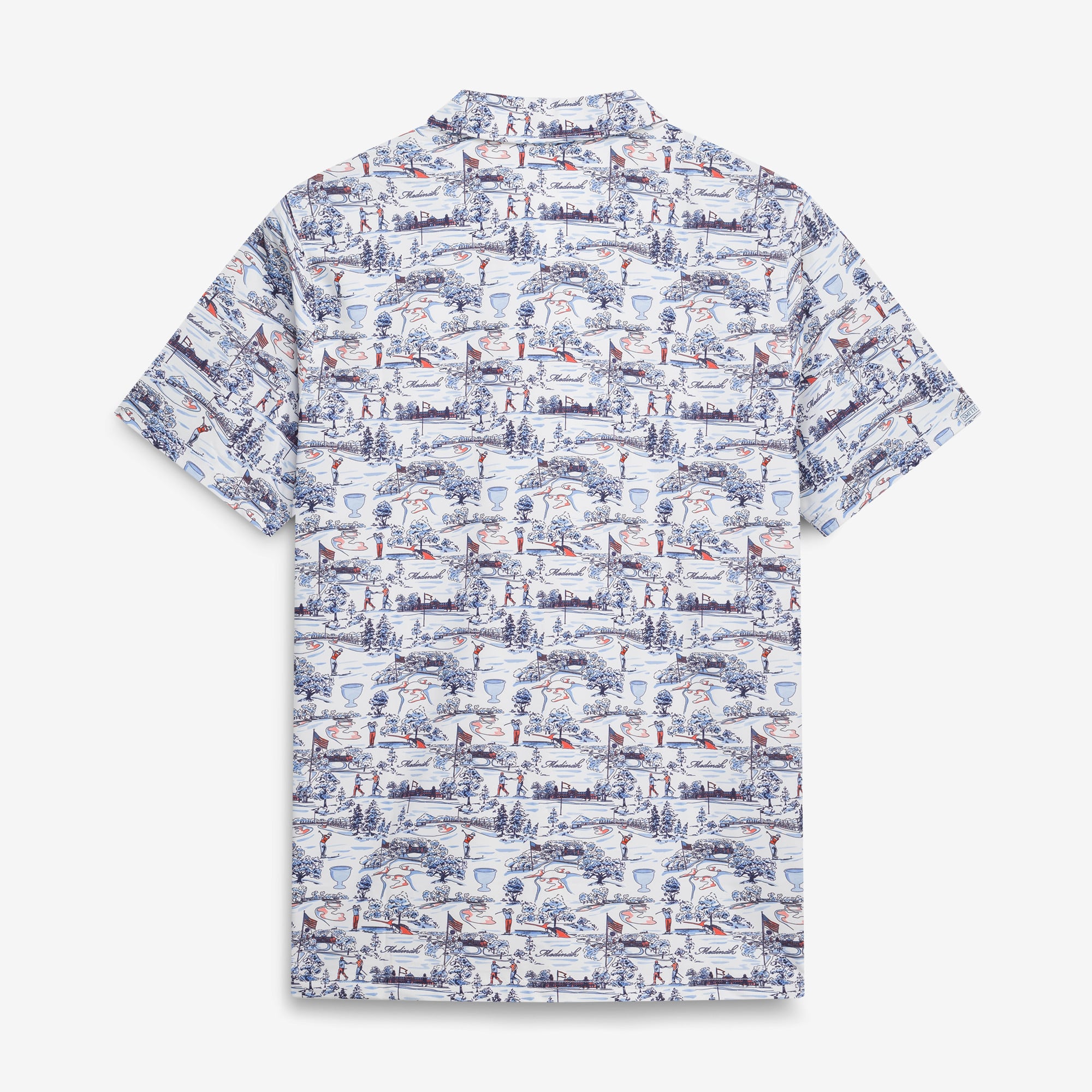 Men's Smith & Quinn White 2026 Presidents Cup Medinah Toile Polo