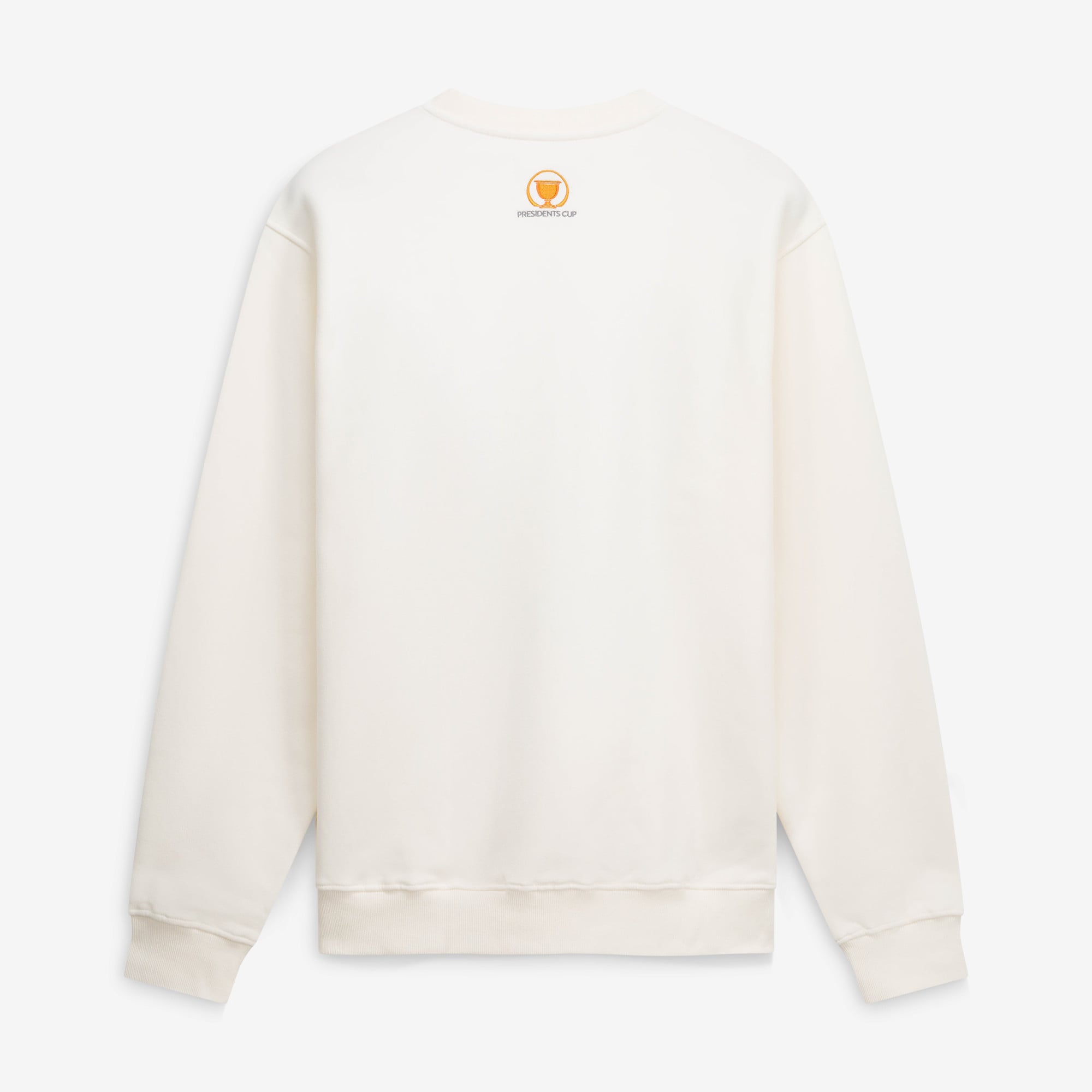 Unisex Barstool Golf Cream 2026 Presidents Cup Trophy Sweatshirt