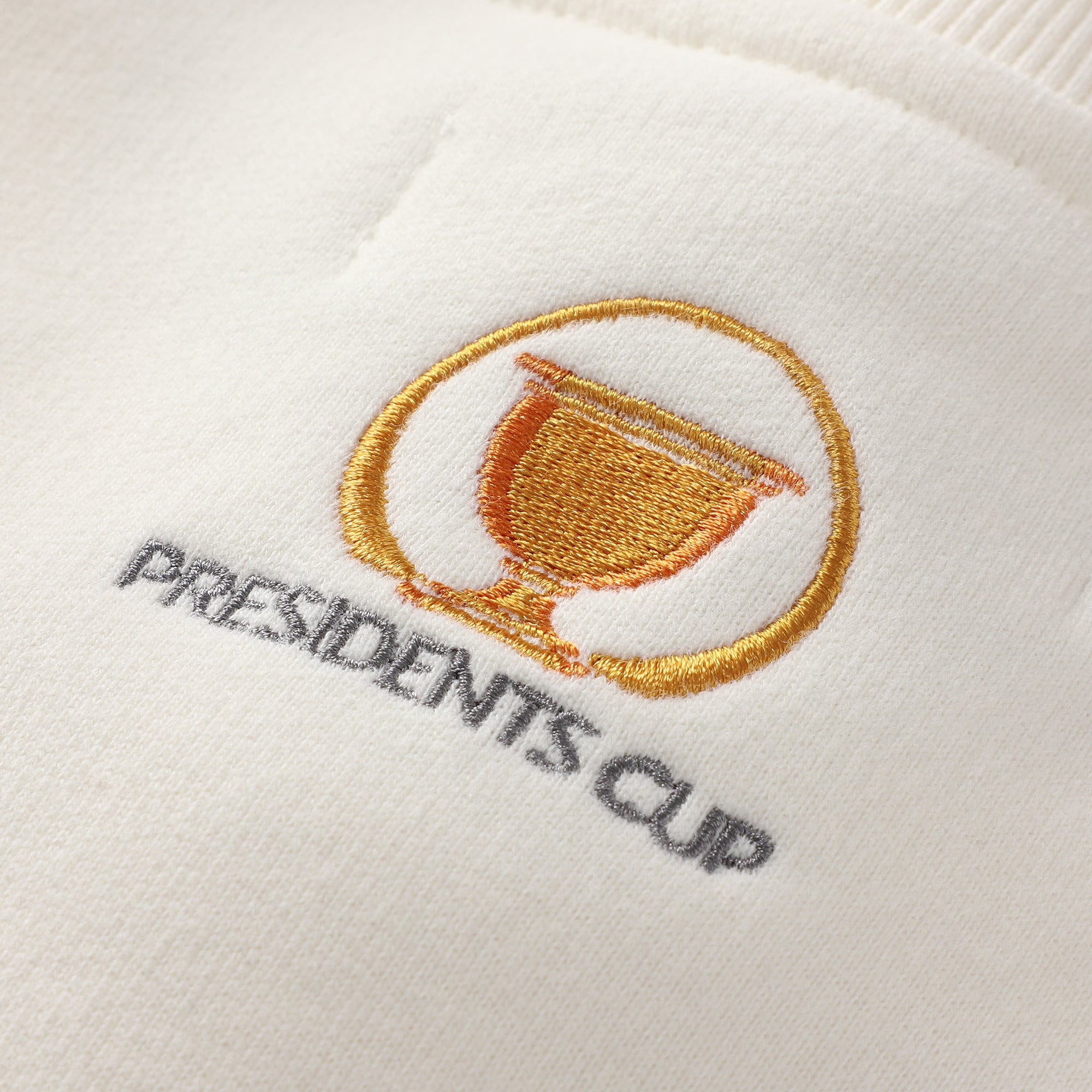 Unisex Barstool Golf Cream 2026 Presidents Cup Trophy Sweatshirt