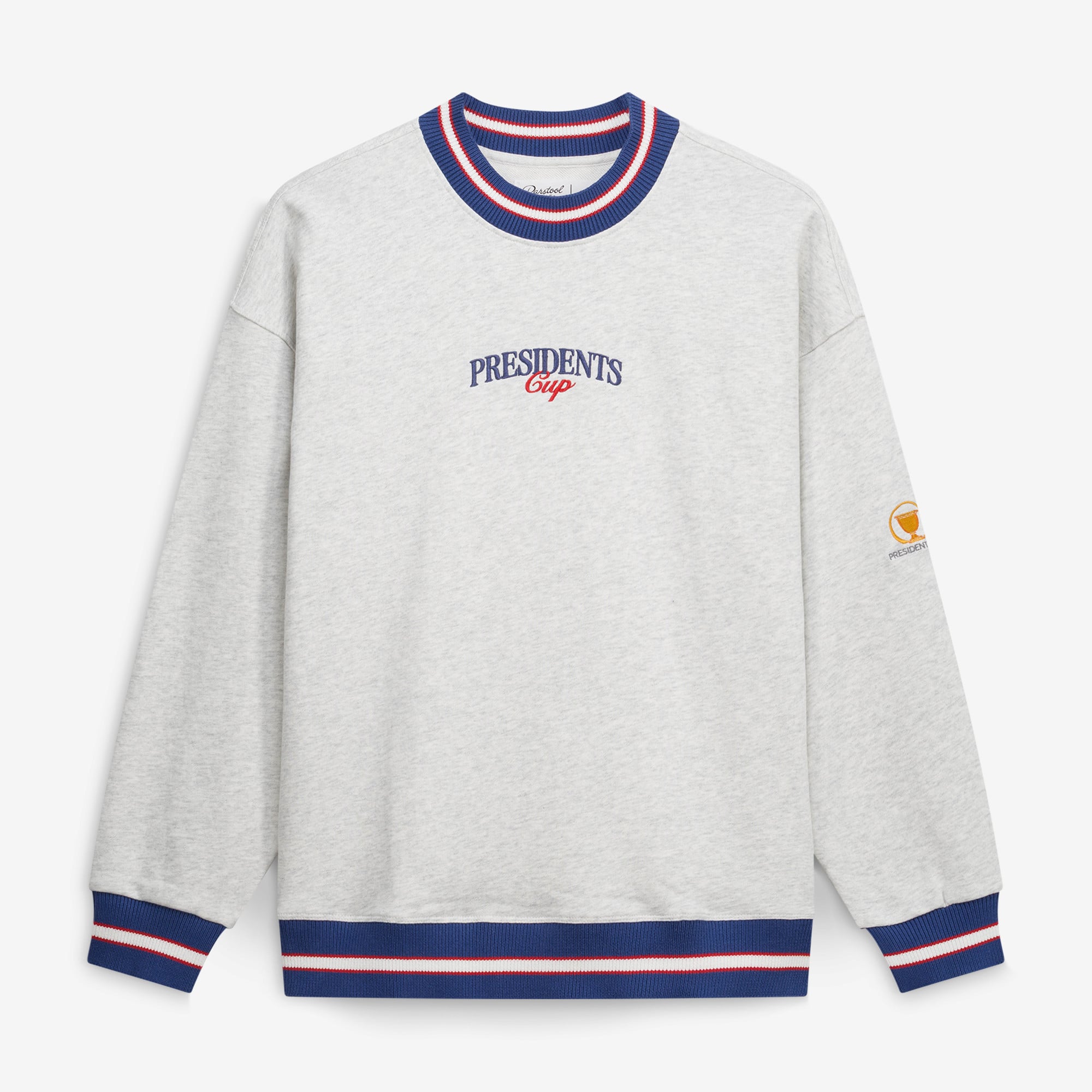Unisex Barstool Golf Heather Gray 2026 Presidents Cup Clubhouse Sweatshirt