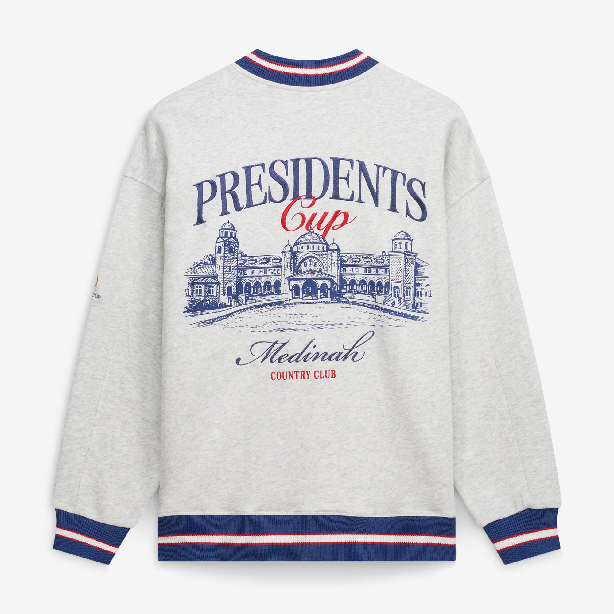 Unisex Barstool Golf Heather Gray 2026 Presidents Cup Clubhouse Sweatshirt