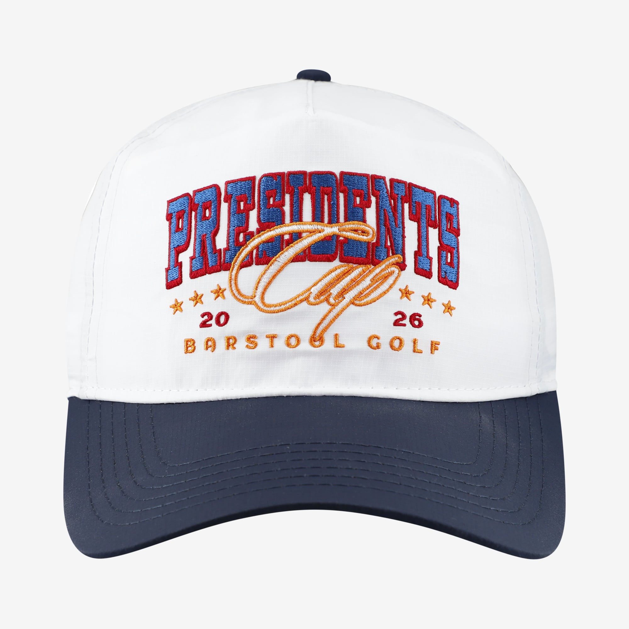 Unisex Barstool Golf White 2026 Presidents Cup Snapback Hat