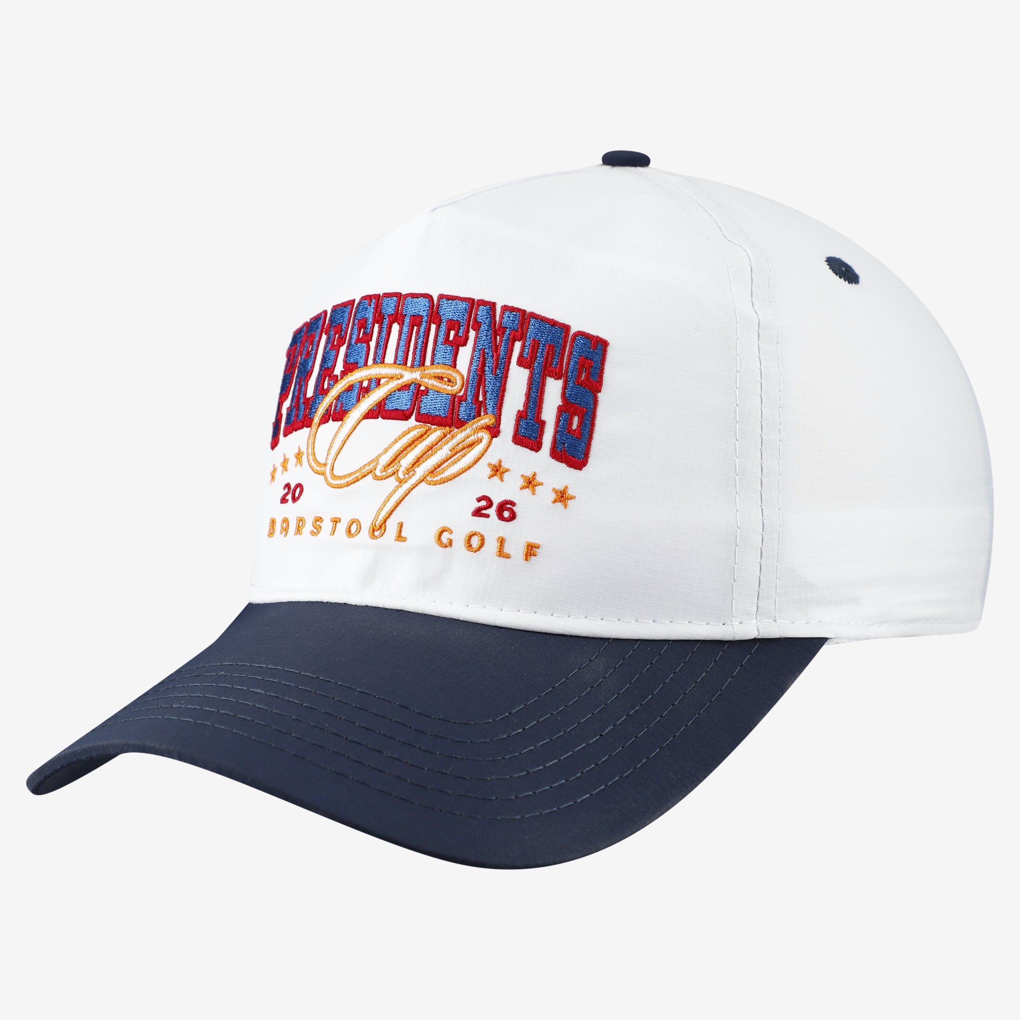 Unisex Barstool Golf White 2026 Presidents Cup Snapback Hat