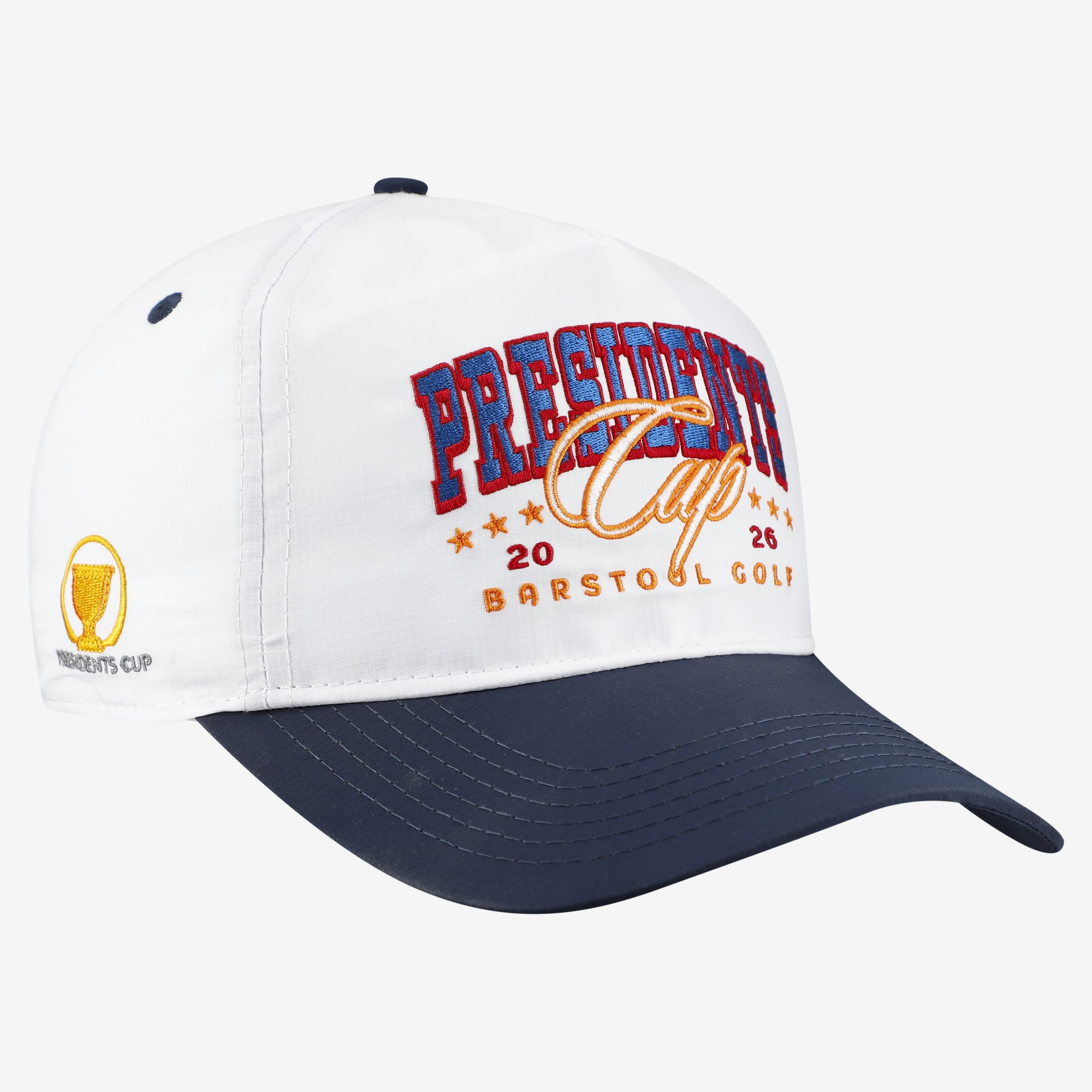 Unisex Barstool Golf White 2026 Presidents Cup Snapback Hat