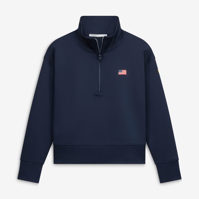  Presidents Cup B. Draddy Women's Team USA Meryl Quarter-Zip Pullover - Navy