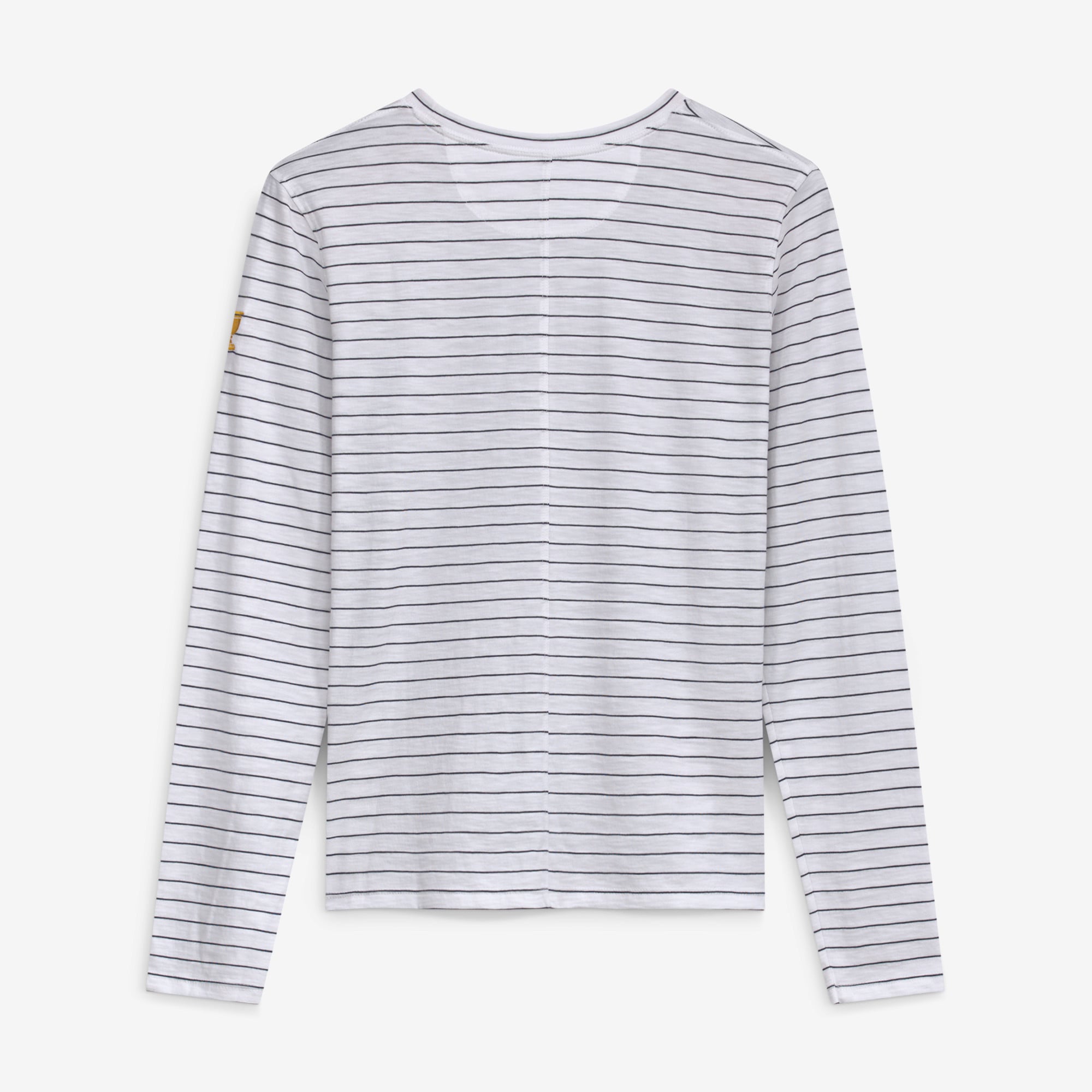 T-shirt à manches longues en jersey chiné blanc B. Draddy Presidents Cup Sandra Stripe pour femme