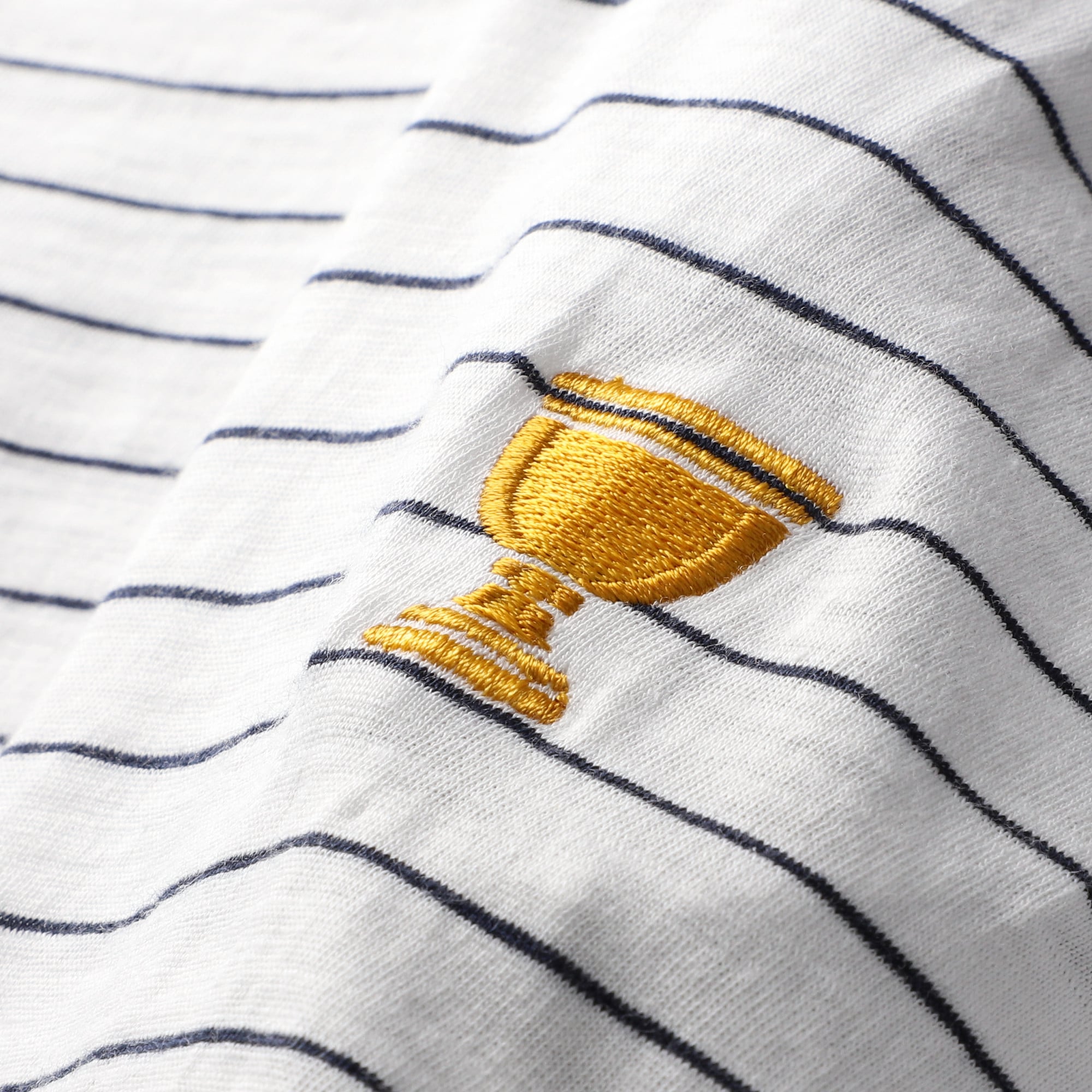 T-shirt à manches longues en jersey chiné blanc B. Draddy Presidents Cup Sandra Stripe pour femme