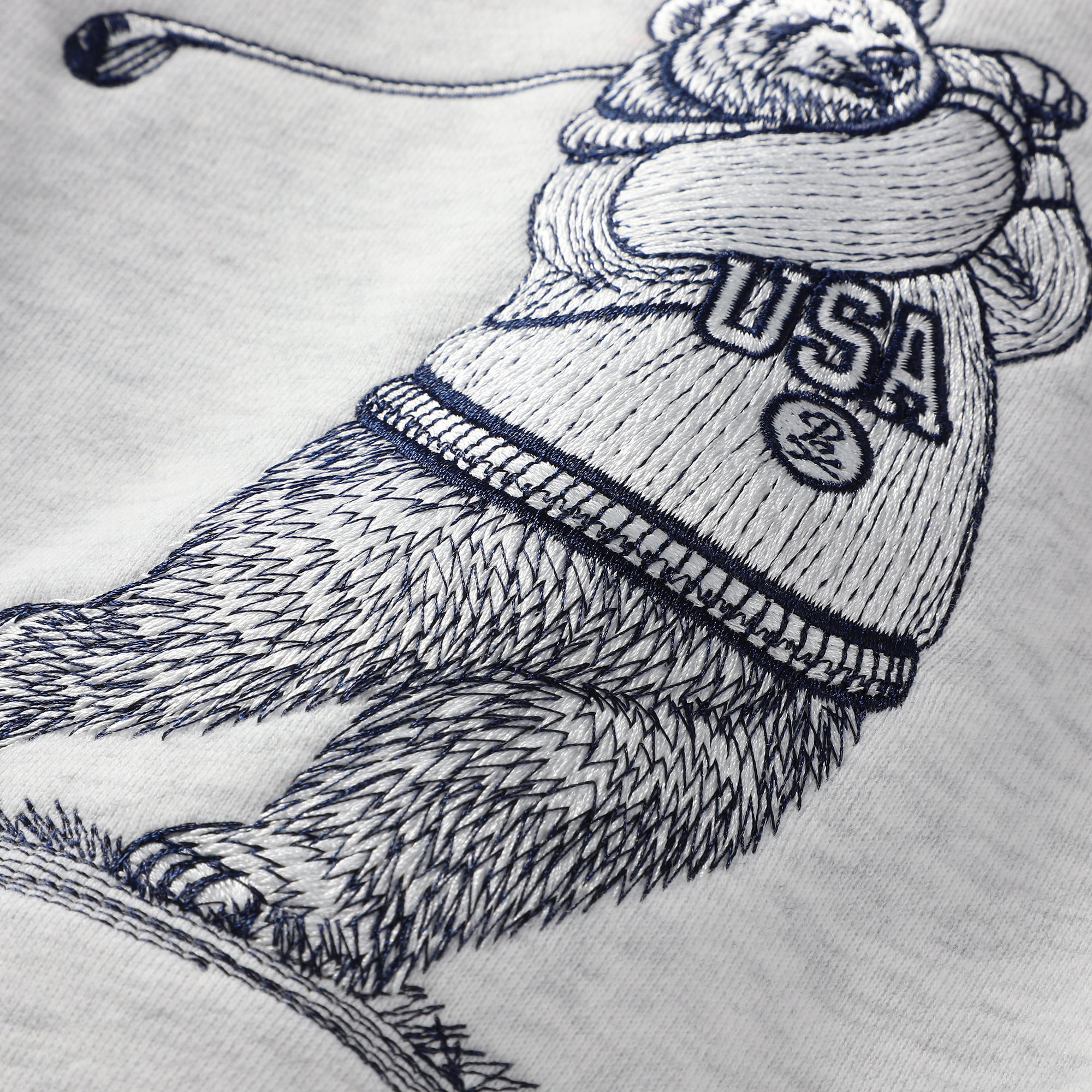Women's Barstool Golf Gray 2026 Presidents Cup Golfing Bear Sweatshirt
