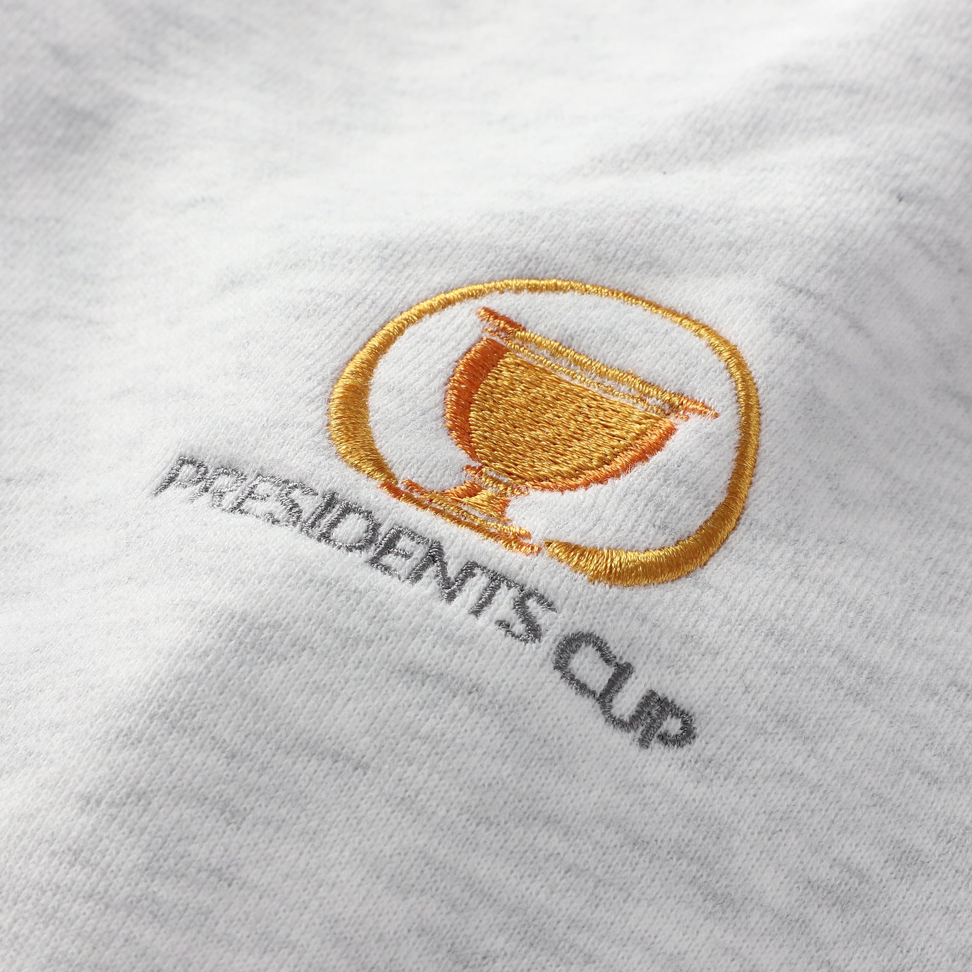 Women's Barstool Golf Gray 2026 Presidents Cup Golfing Bear Sweatshirt