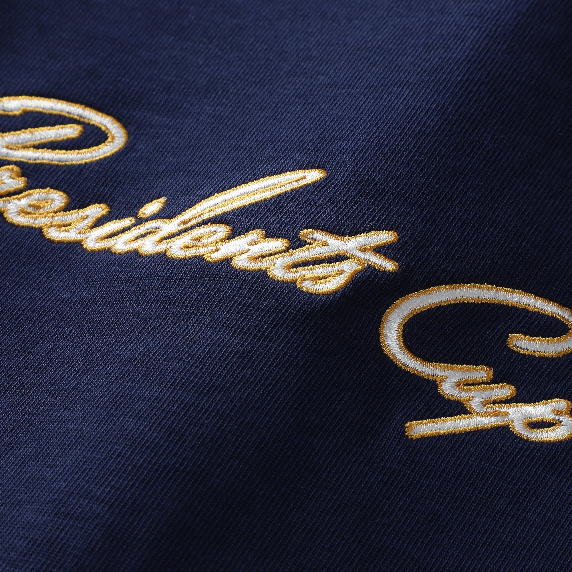 Women's Barstool Golf Navy 2026 Presidents Cup Embroidered T-Shirt