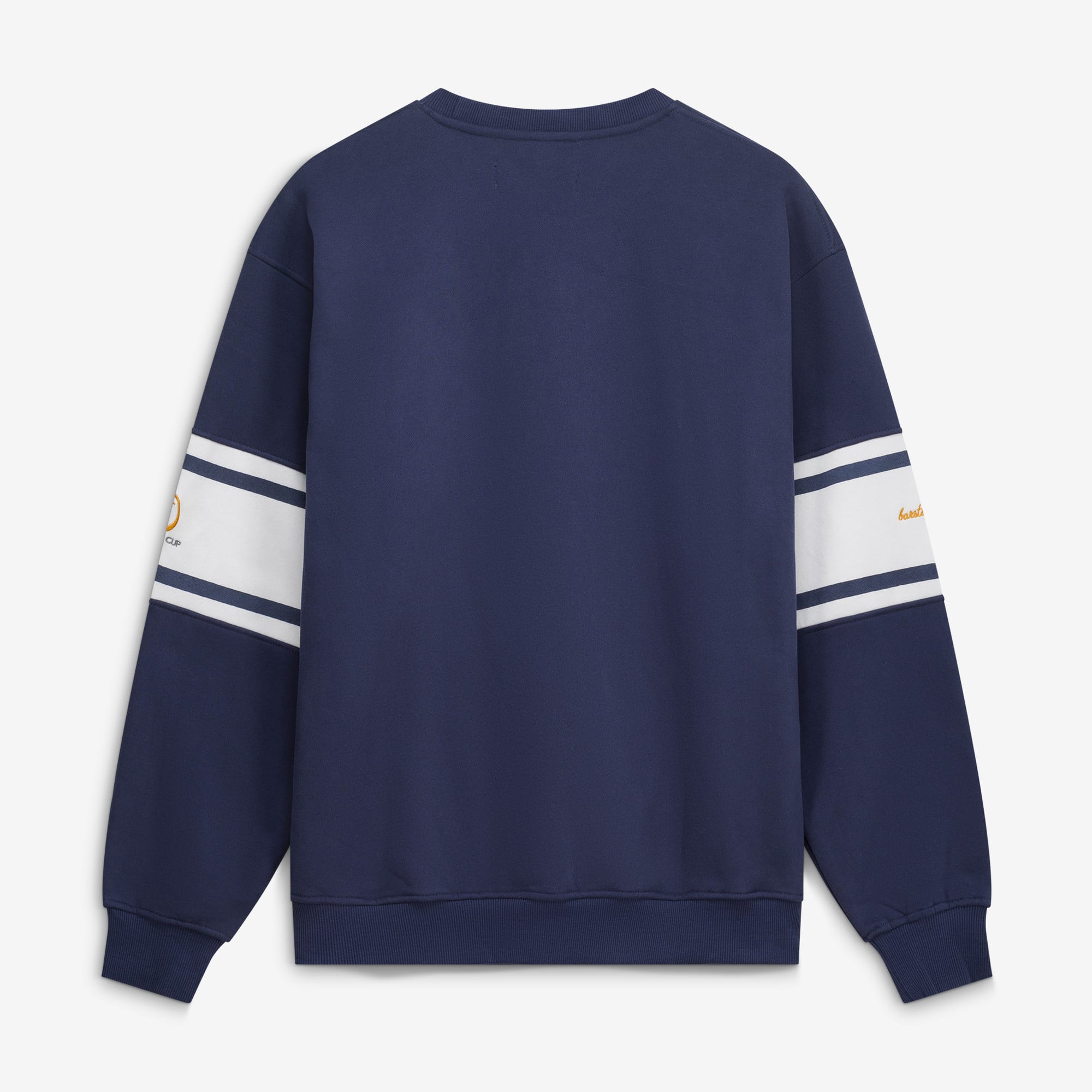Women's Barstool Golf Navy 2026 Presidents Cup Varsity Sweatshirt