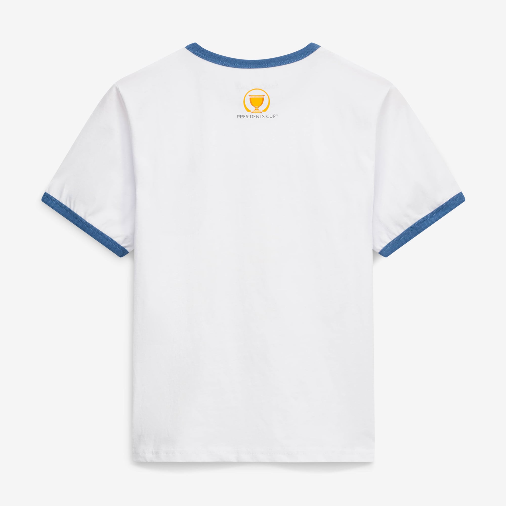 Women's Barstool Golf White 2026 Presidents Cup Ringer T-Shirt