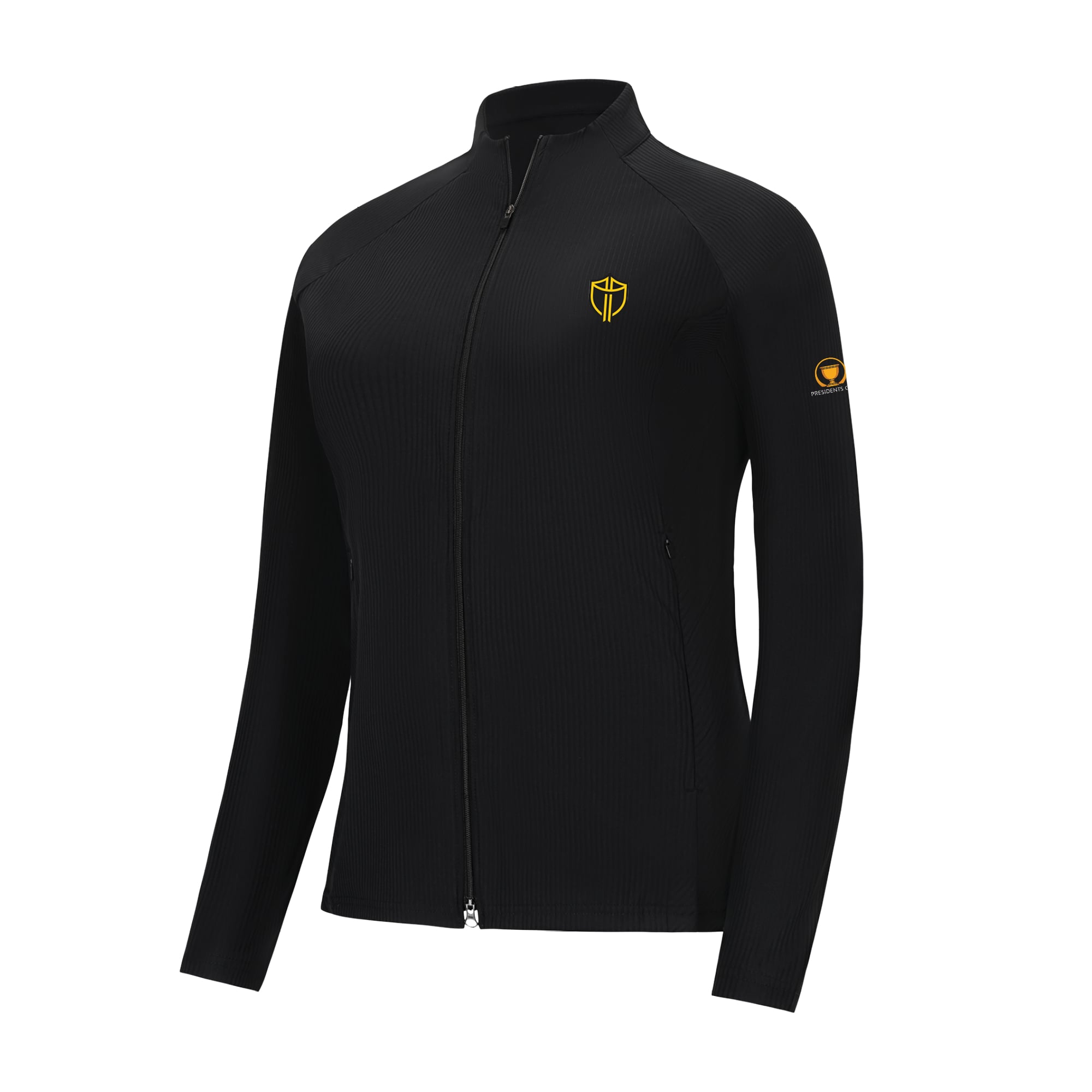 Women's FootJoy Black Presidents Cup International Team Ribbed Raglan Full-Zip Jacket