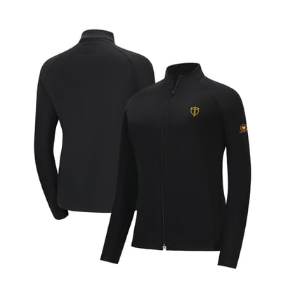 Presidents Cup FootJoy Women's International Team Ribbed Raglan Full-Zip Jacket - Black