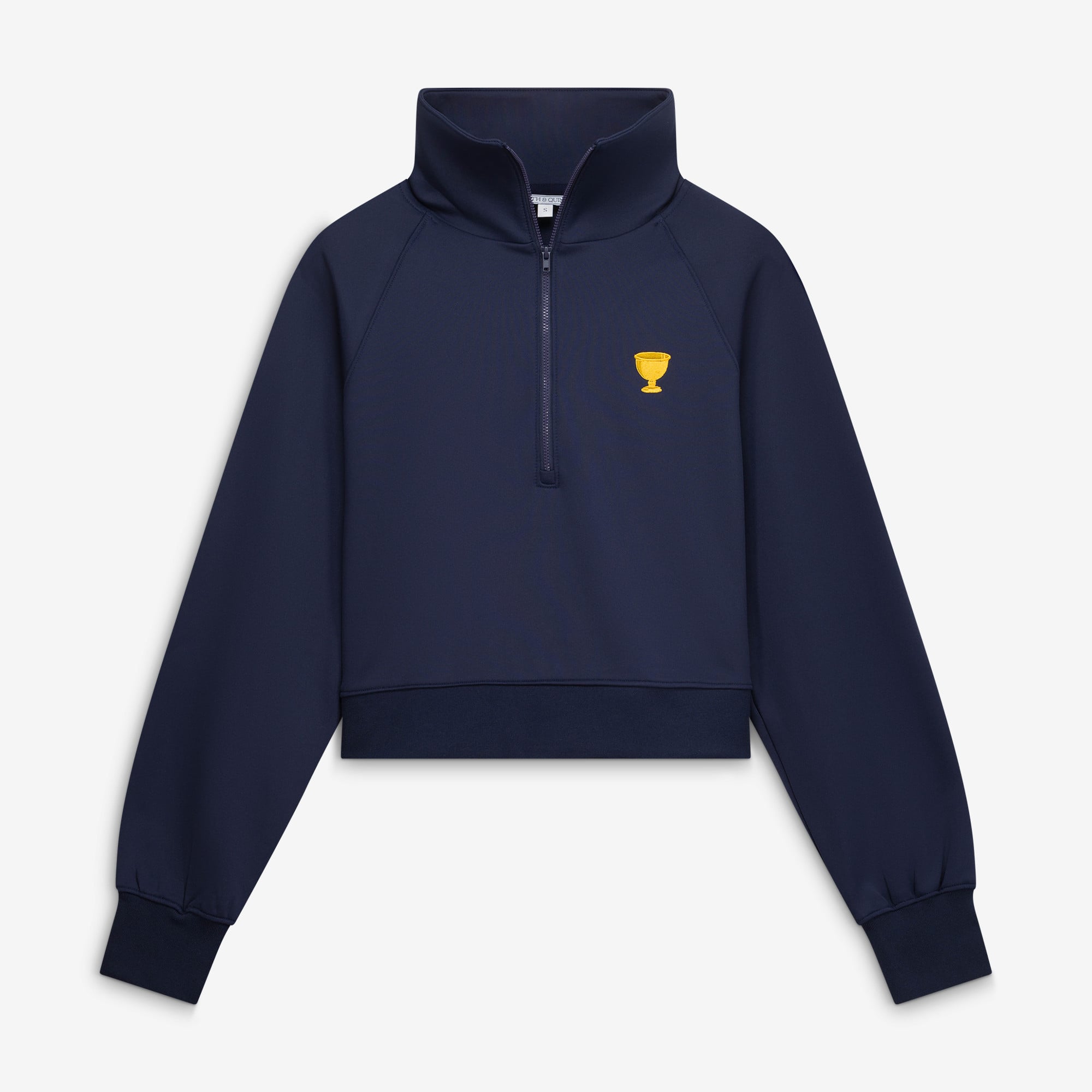 Pull-over à col zippé Nora bleu marine pour femme de Smith & Quinn, édition spéciale Coupe du Président 2026