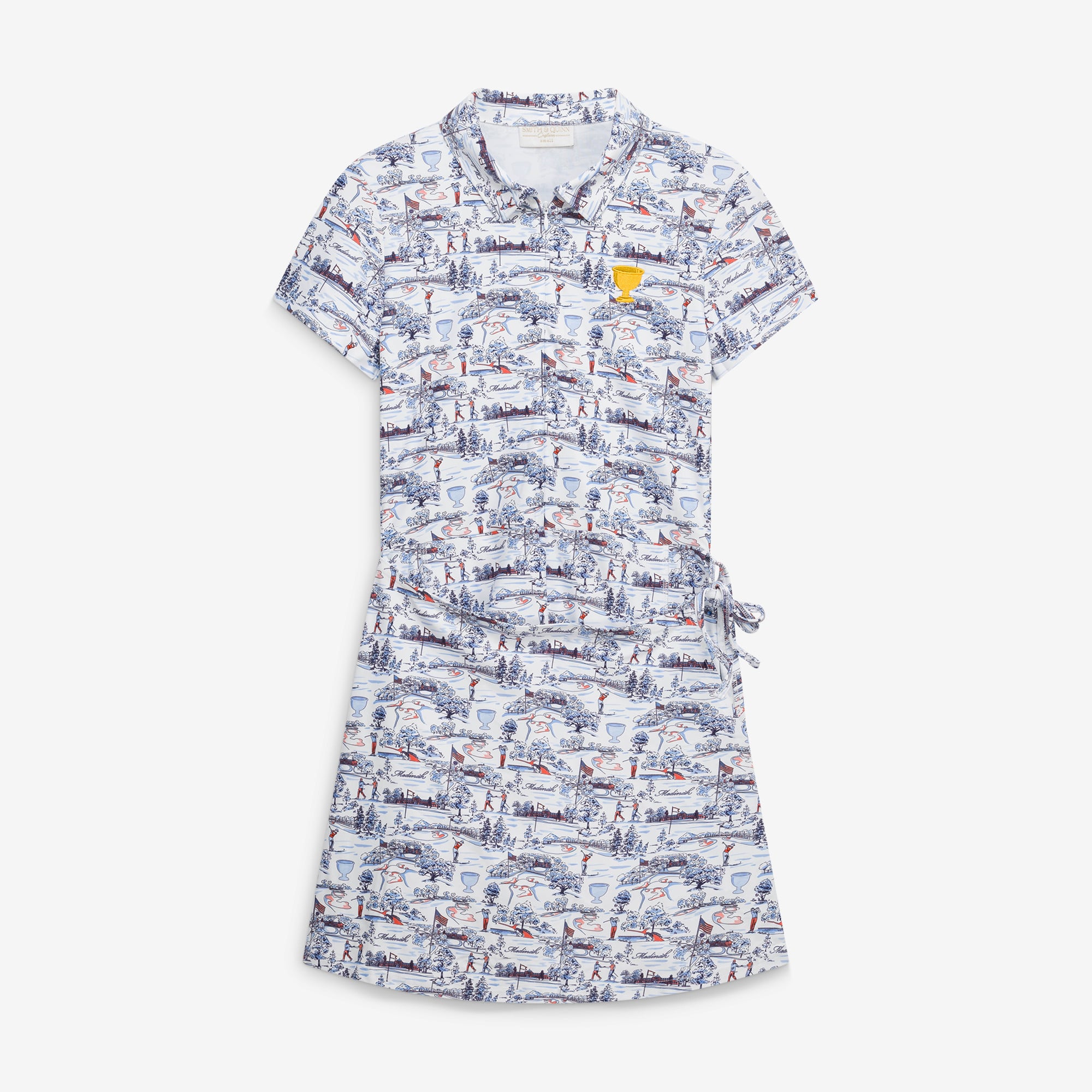 Women's Smith & Quinn White 2026 Presidents Cup Medinah Toile Merrit Wrap Dress