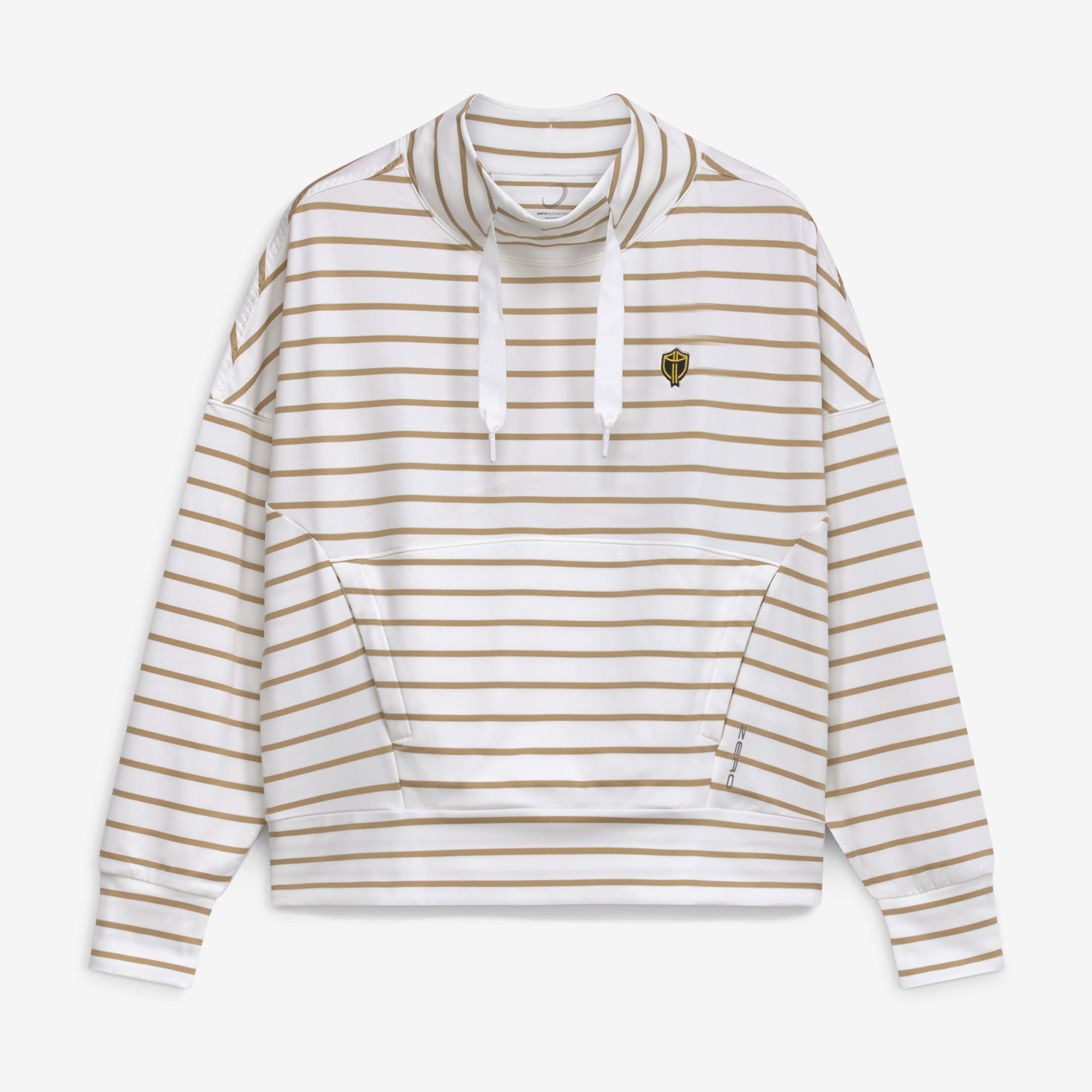 Women's Zero Restriction White Presidents Cup International Team Evie Mock Neck Sweatshirt