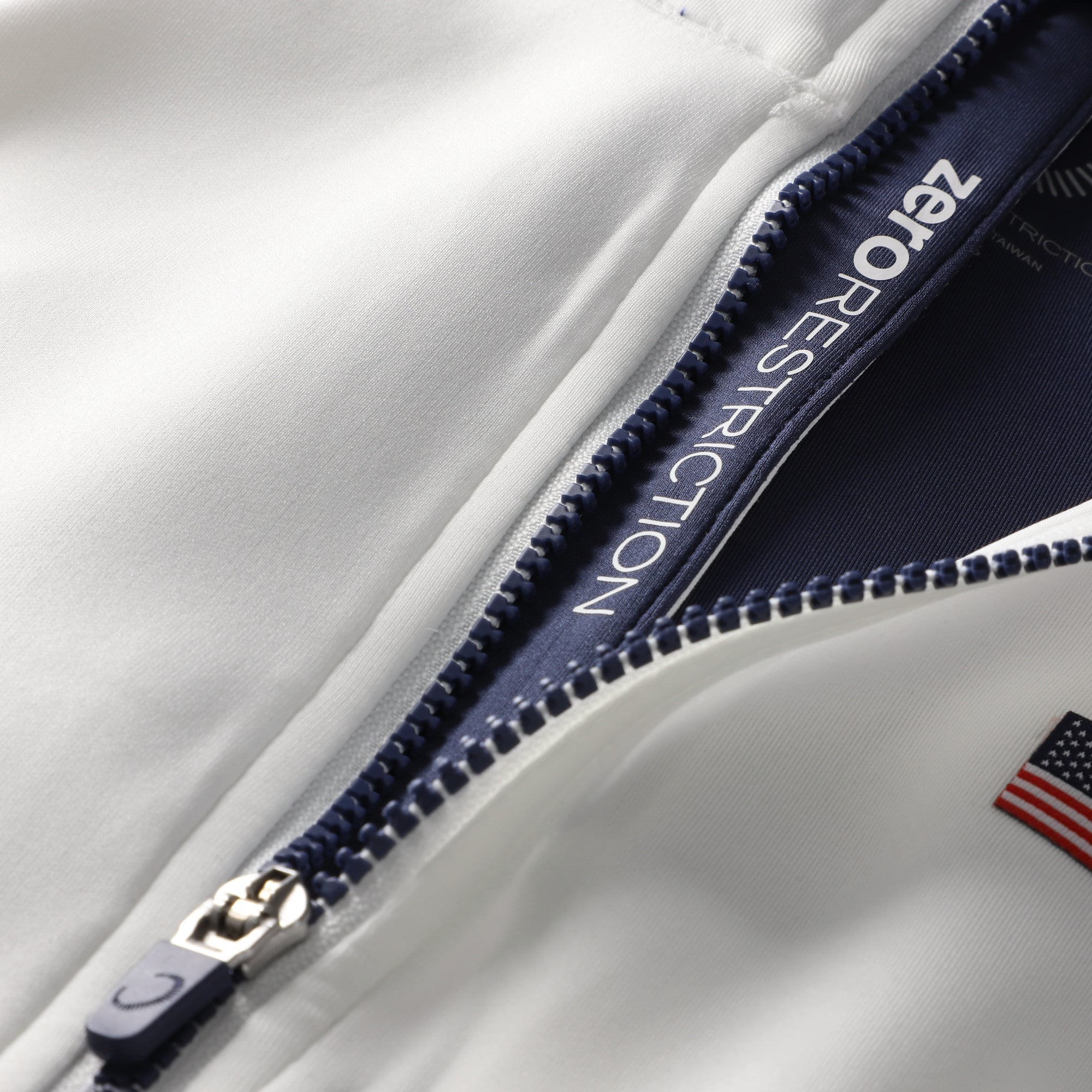 Women's Zero Restriction White Presidents Cup Mikaela Full-Zip Jacket