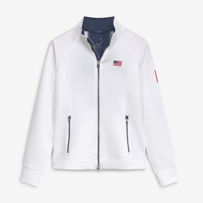  Presidents Cup Zero Restriction Women's Mikaela Full-Zip Jacket - White