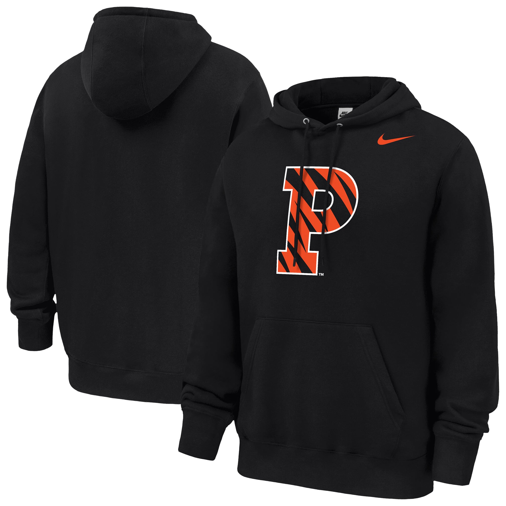 Sweat à capuche polaire Nike Princeton Tigers Club noir pour homme
