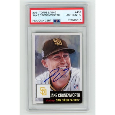 Jake Cronenworth Autographed Trading Cards, Signed Jake 