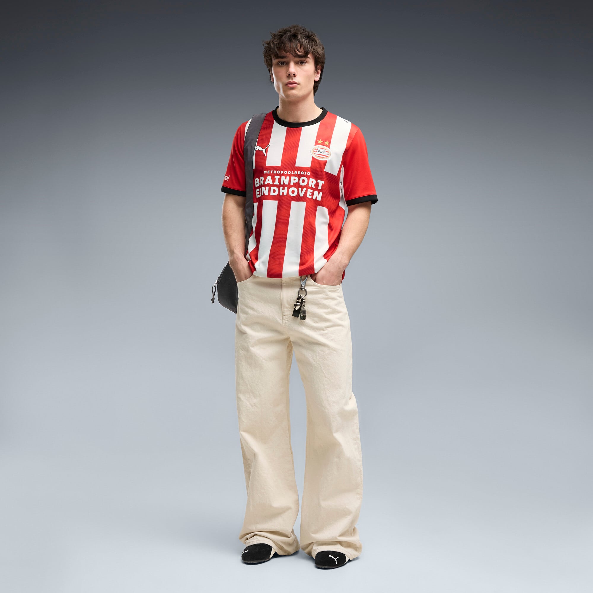 Maillot réplique domicile Puma rouge PSV Eindhoven 2026/27 pour homme