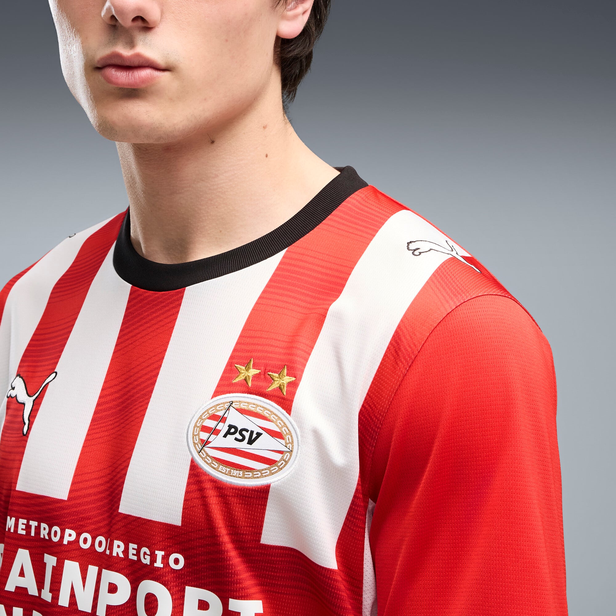 Maillot réplique domicile Puma rouge PSV Eindhoven 2026/27 pour homme