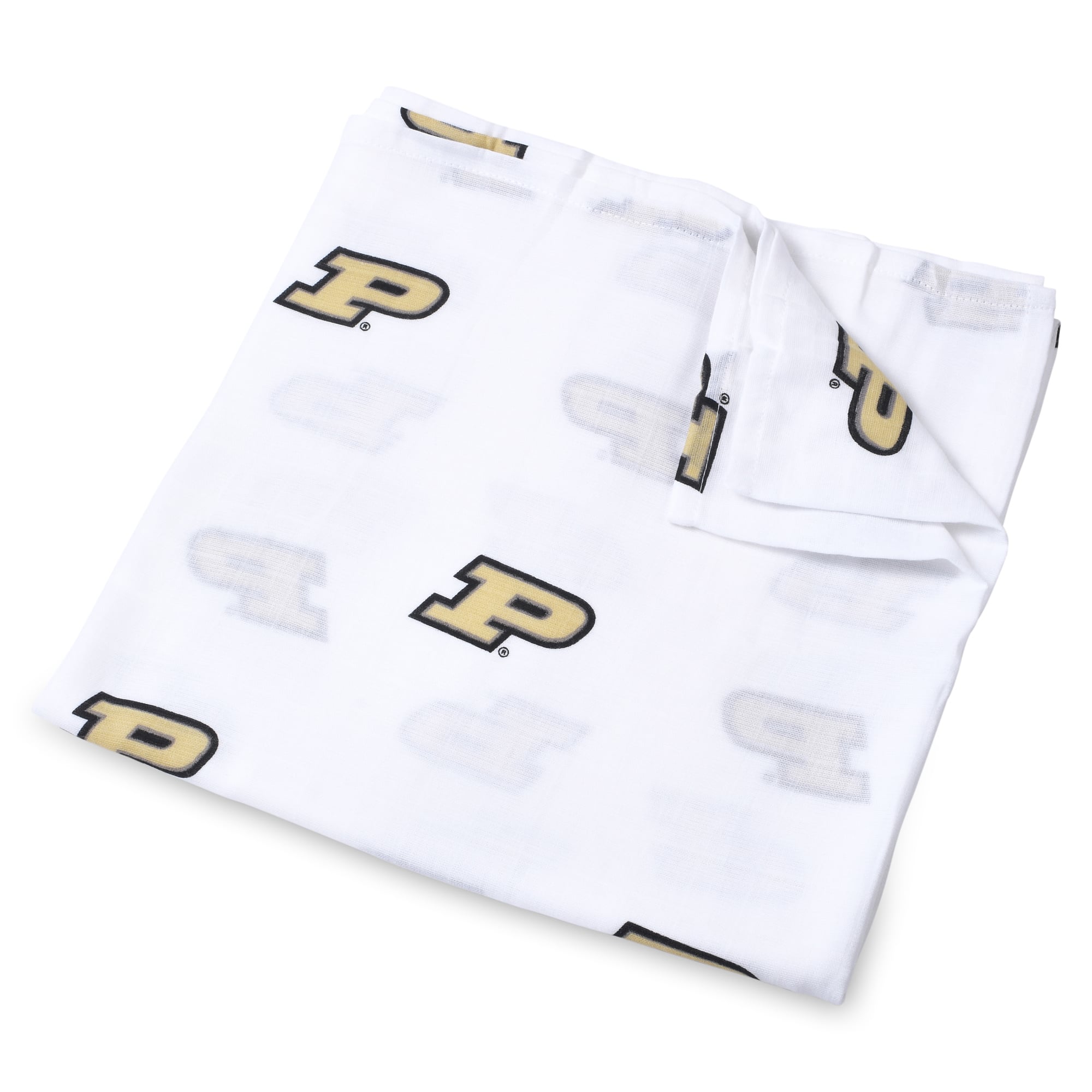 Infant Three Little Anchors White Purdue Boilermakers 47'' x 47'' Muslin Swaddle Blanket