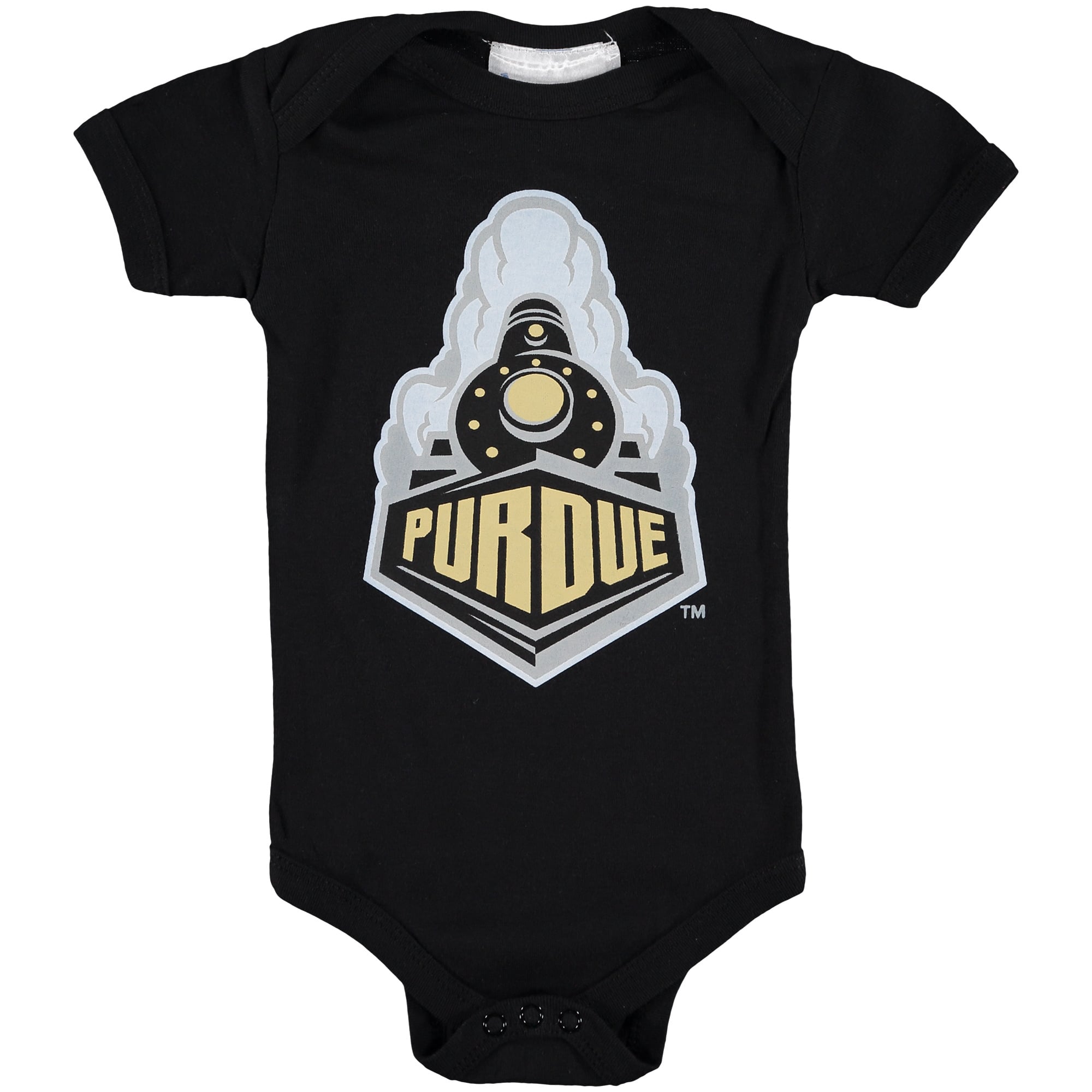 Body bébé Two Feet Ahead noir Purdue Boilers avec grand logo