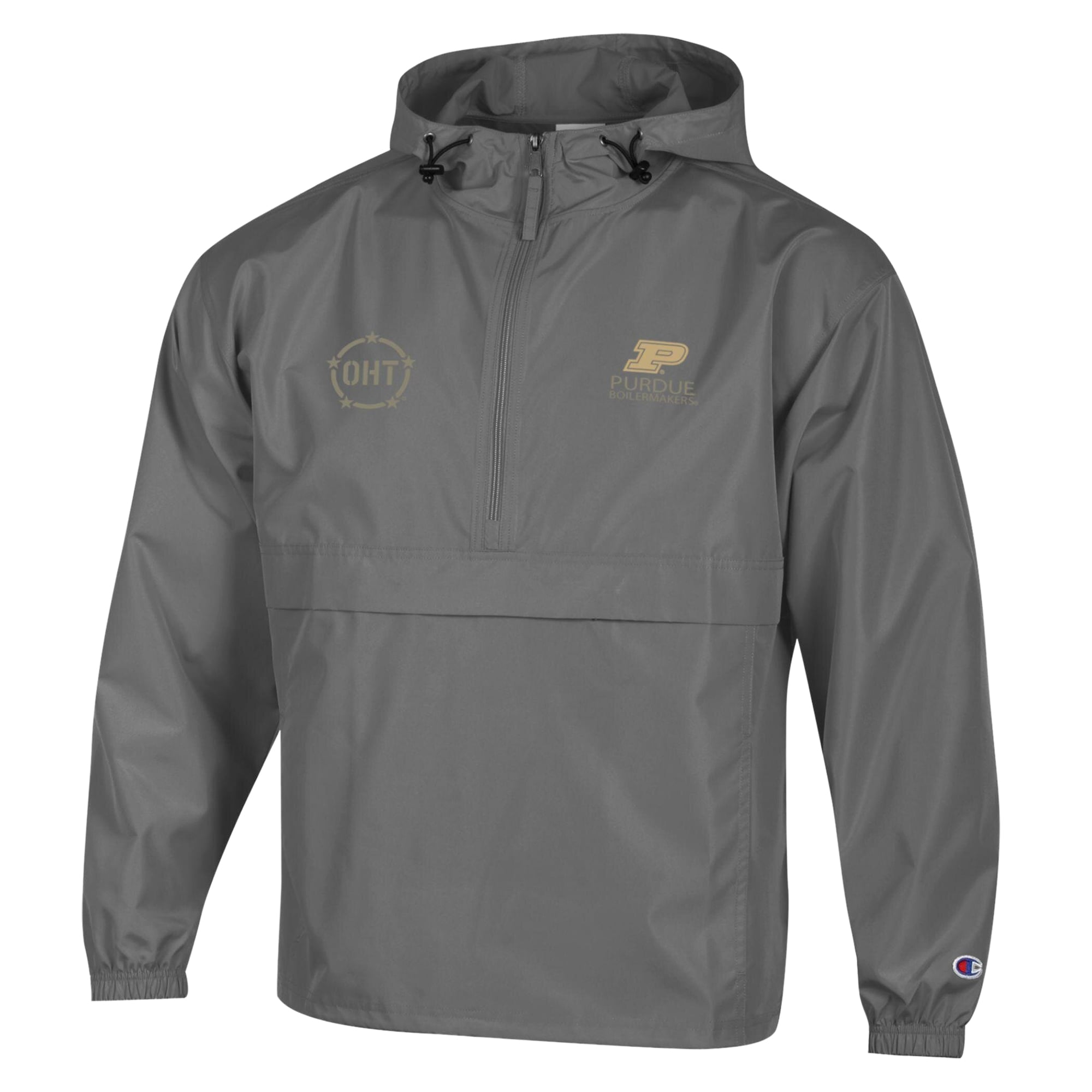 Veste pliable Champion Graphite Purdue Boilermakers OHT Flag pour homme