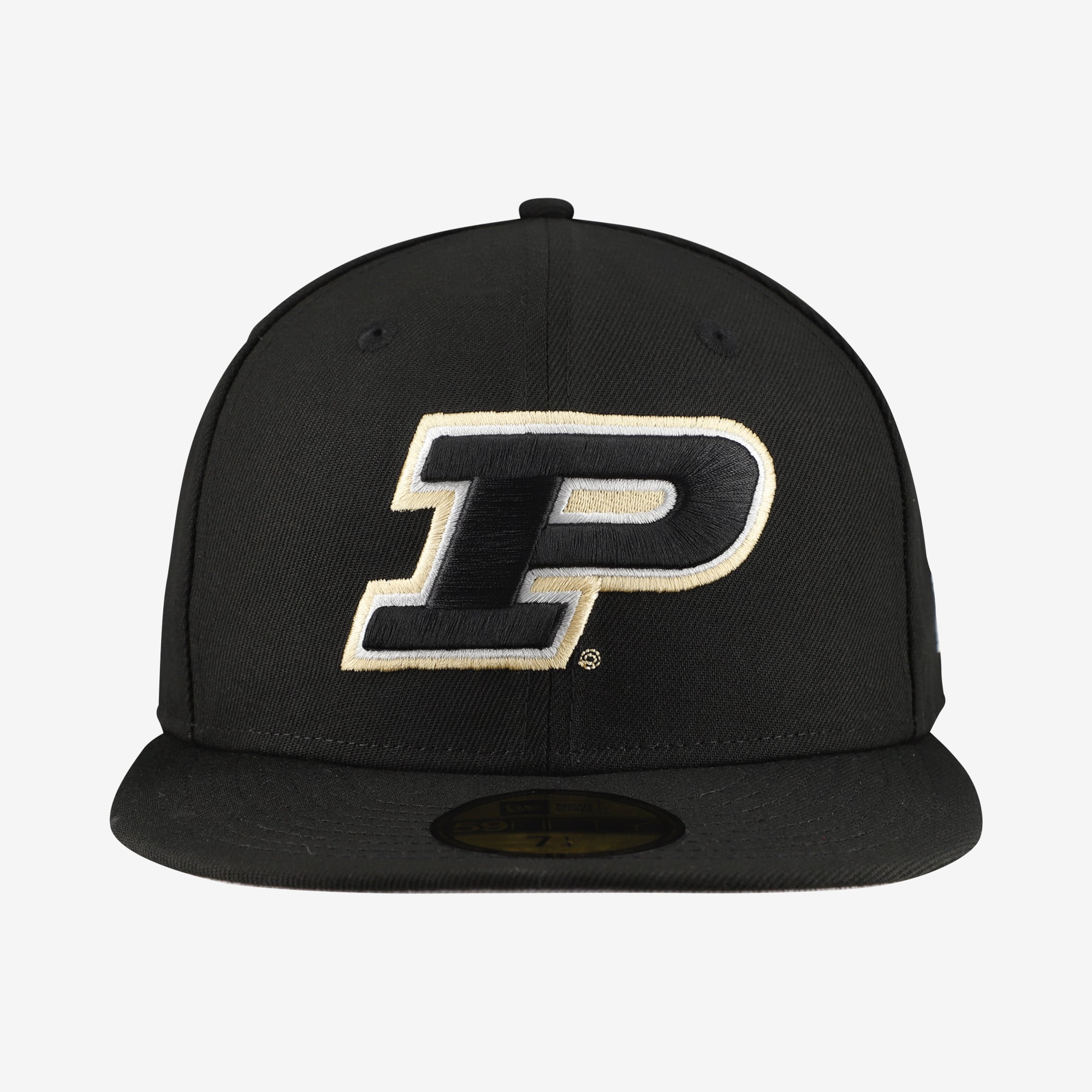 Men's New Era Black Purdue Boilermakers Core 59FIFTY Fitted Hat