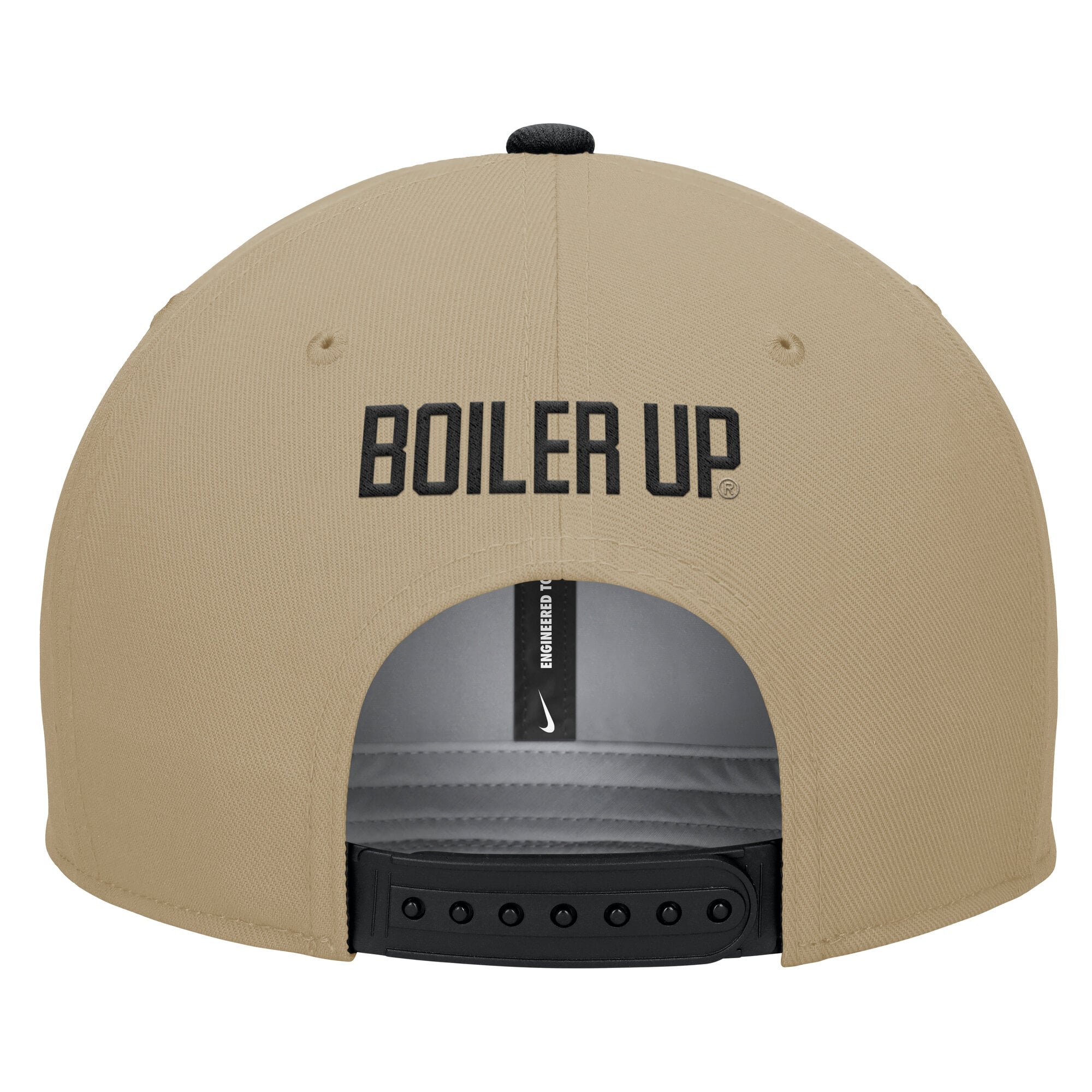 Men's Nike Beige/Black Purdue Boilermakers Pro Dri-FIT Snapback Hat