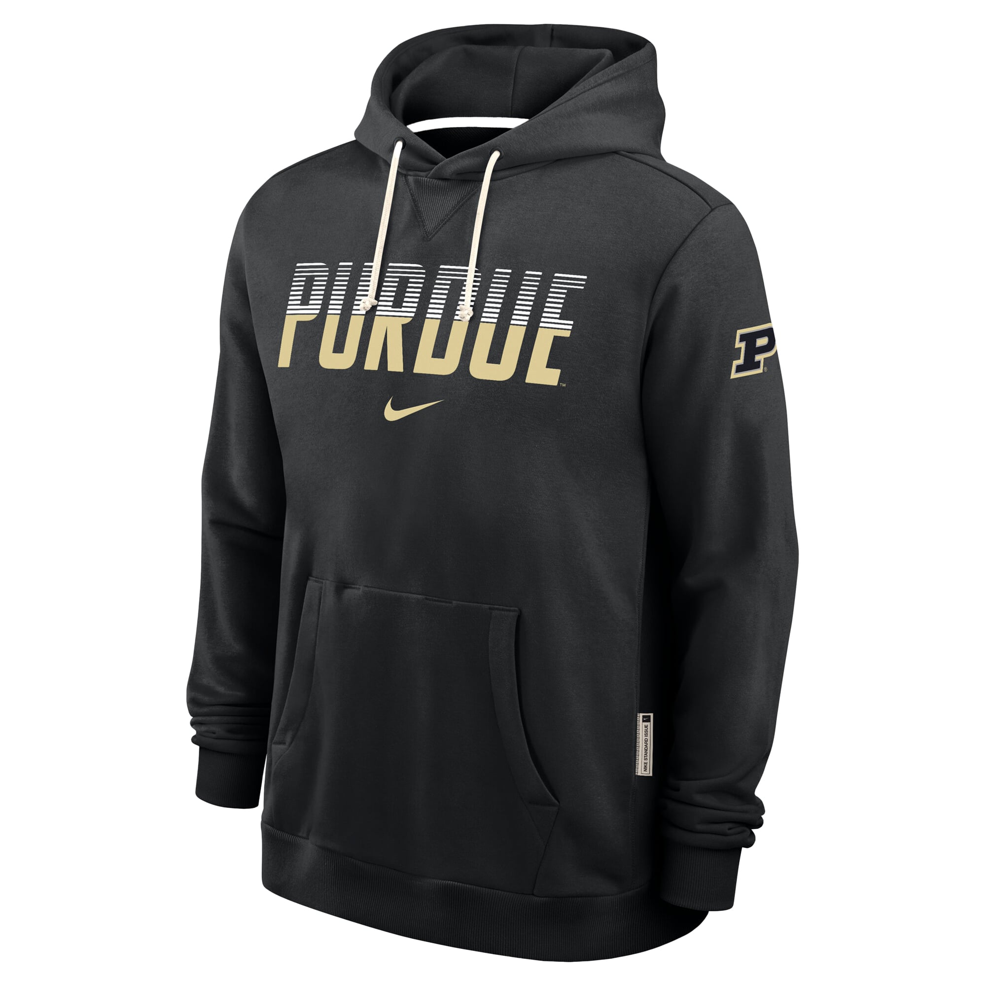 Men's Nike Black Purdue Boilermakers 2026 Sideline Standard Issue Dri-FIT Hoodie