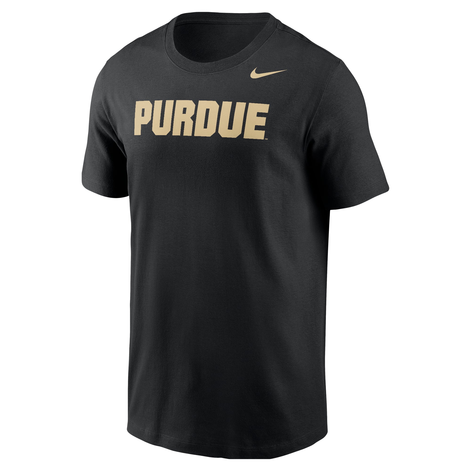 T-shirt Nike noir avec logo Purdue Boilermakers pour homme