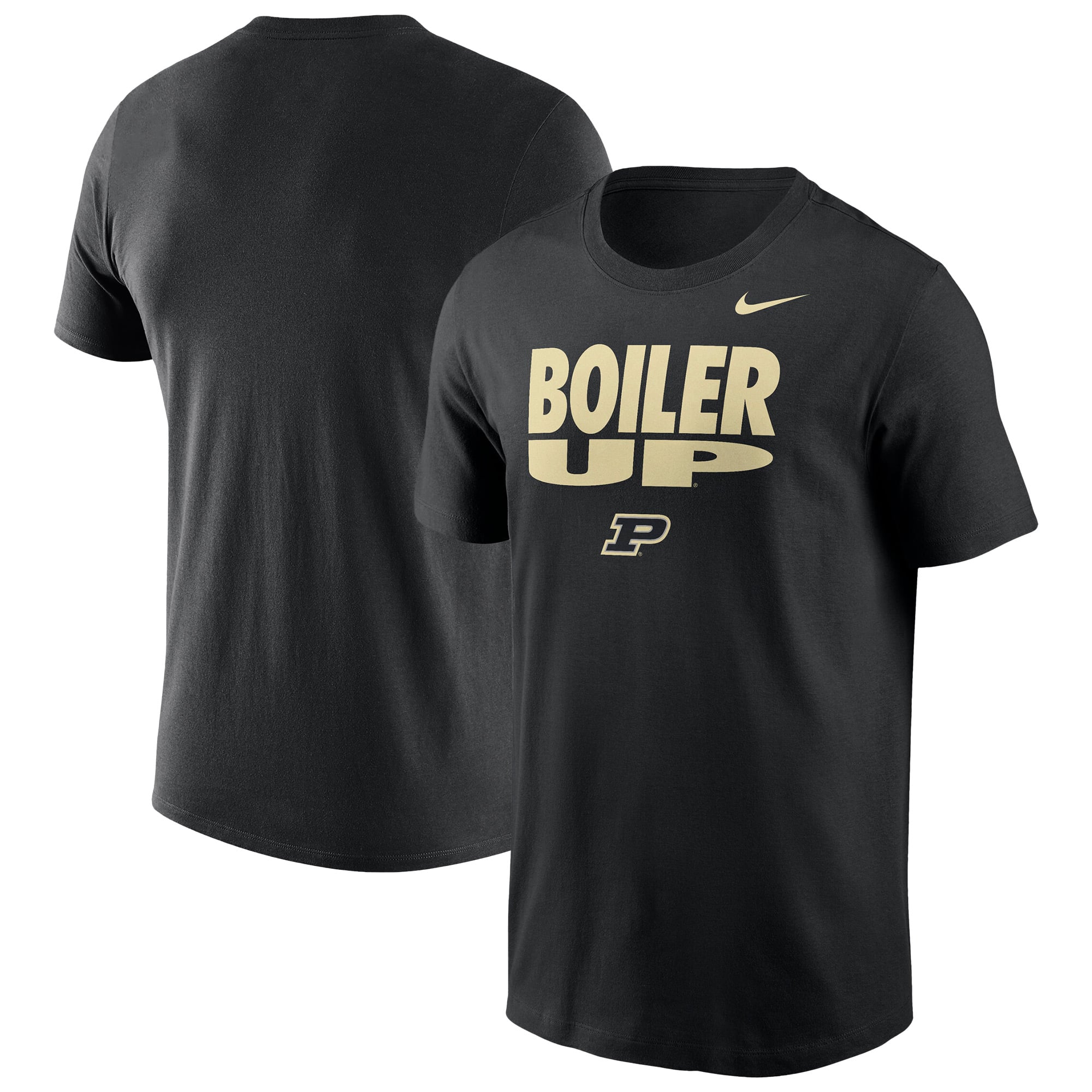T-shirt d'entraînement Nike Dri-FIT noir pour homme, Purdue Boilermakers